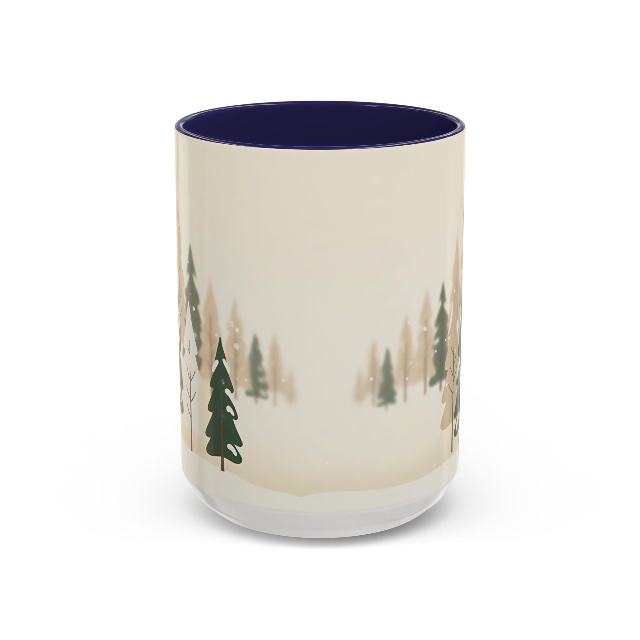Minimal Winter Forest Accent Mug