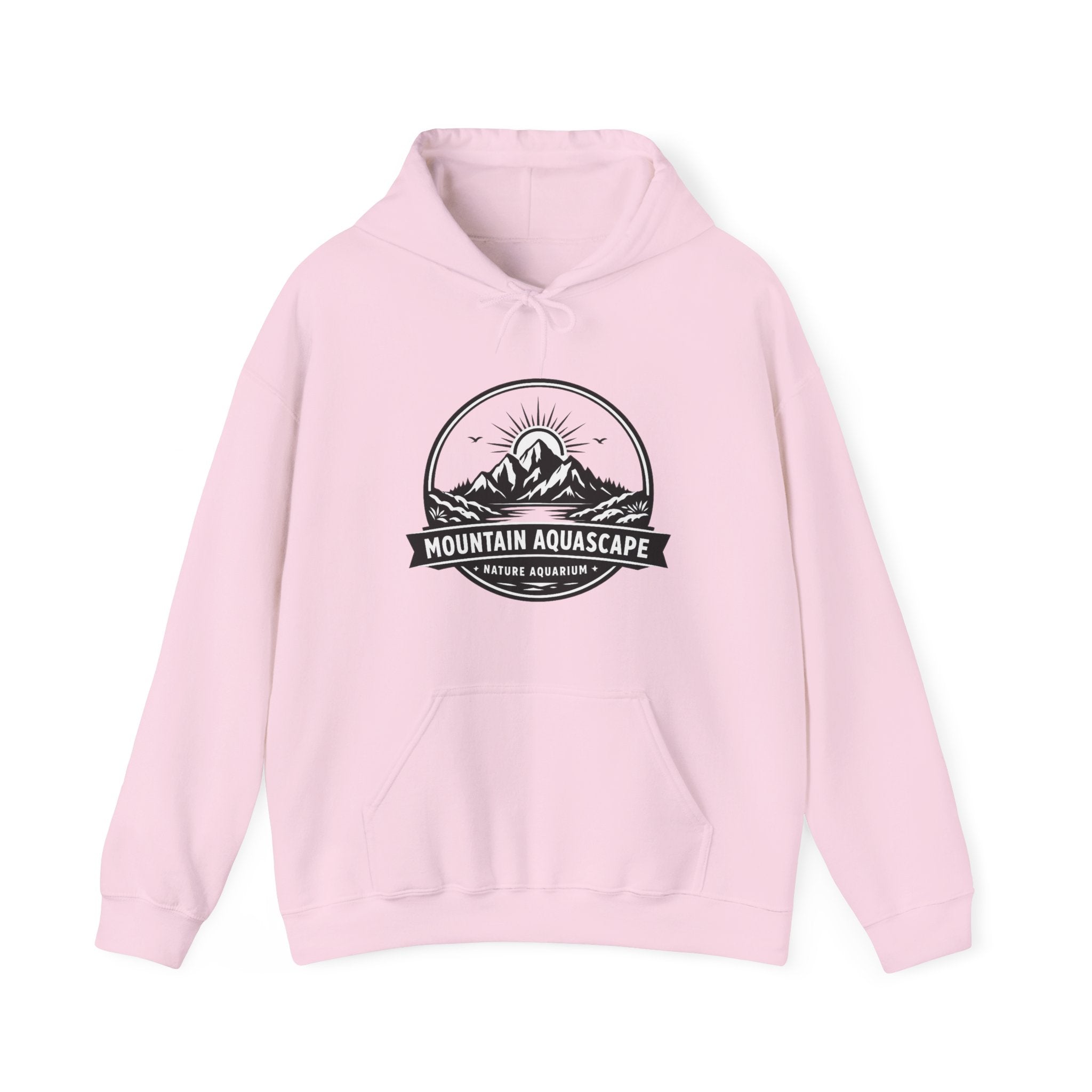 Two Side Aquascaping Mountain Hoodie — "Mountain Aquascape" Nature Aquascaping Pullover