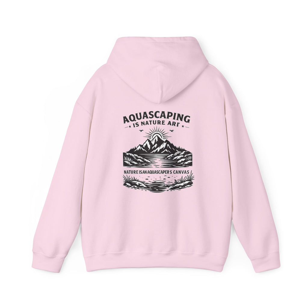 Two Side Aquascaping Mountain Hoodie — "Mountain Aquascape" Nature Aquascaping Pullover