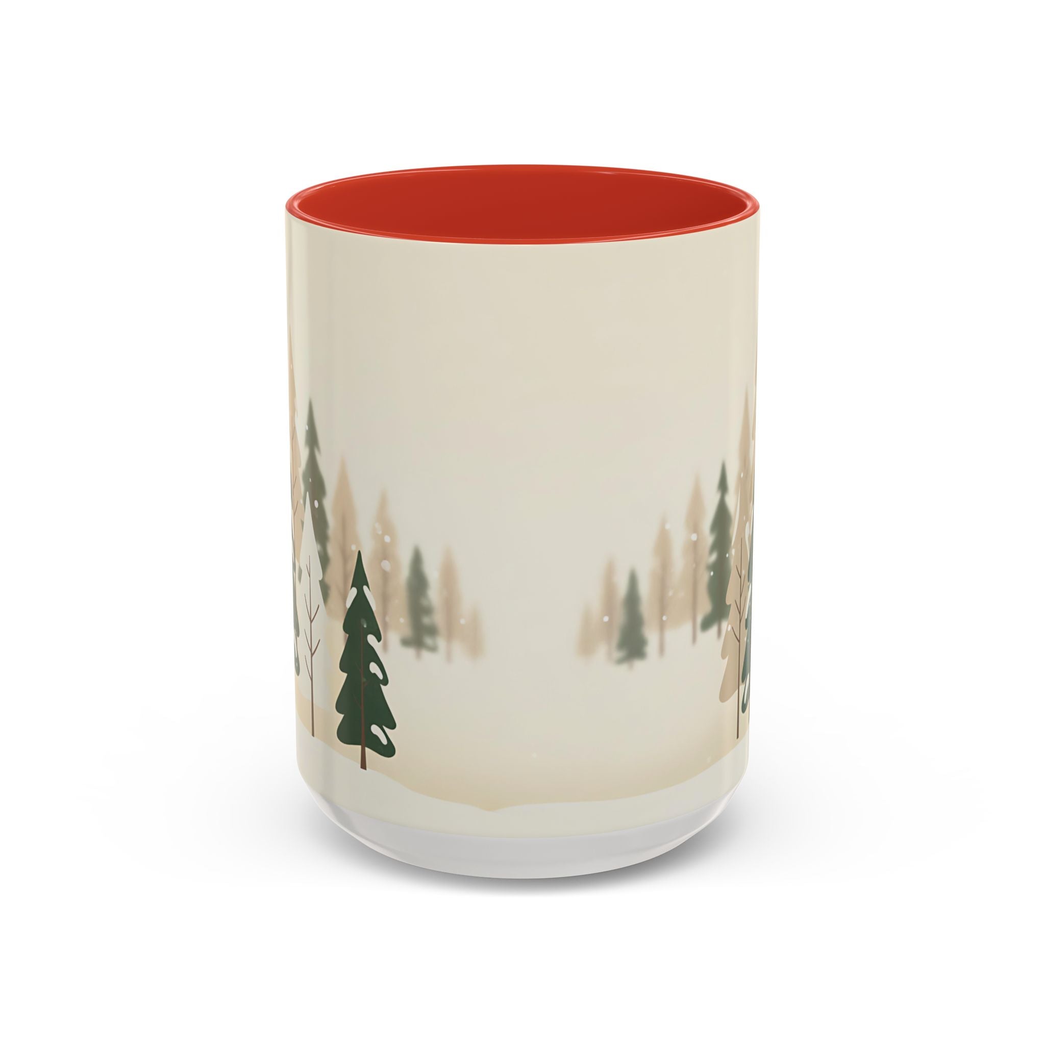 Minimal Winter Forest Accent Mug