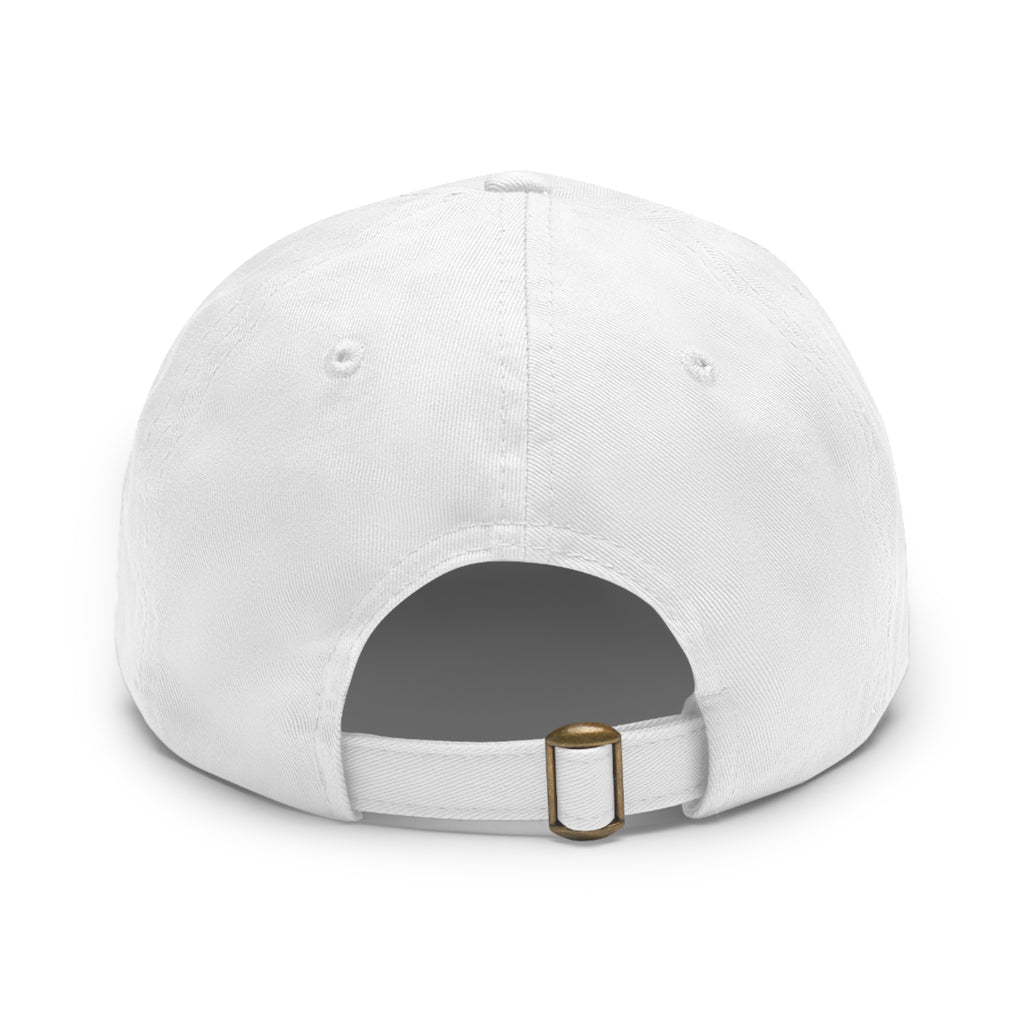 Personalized "Dad" Leather Patch Dad Hat — Custom Father's Day Cap