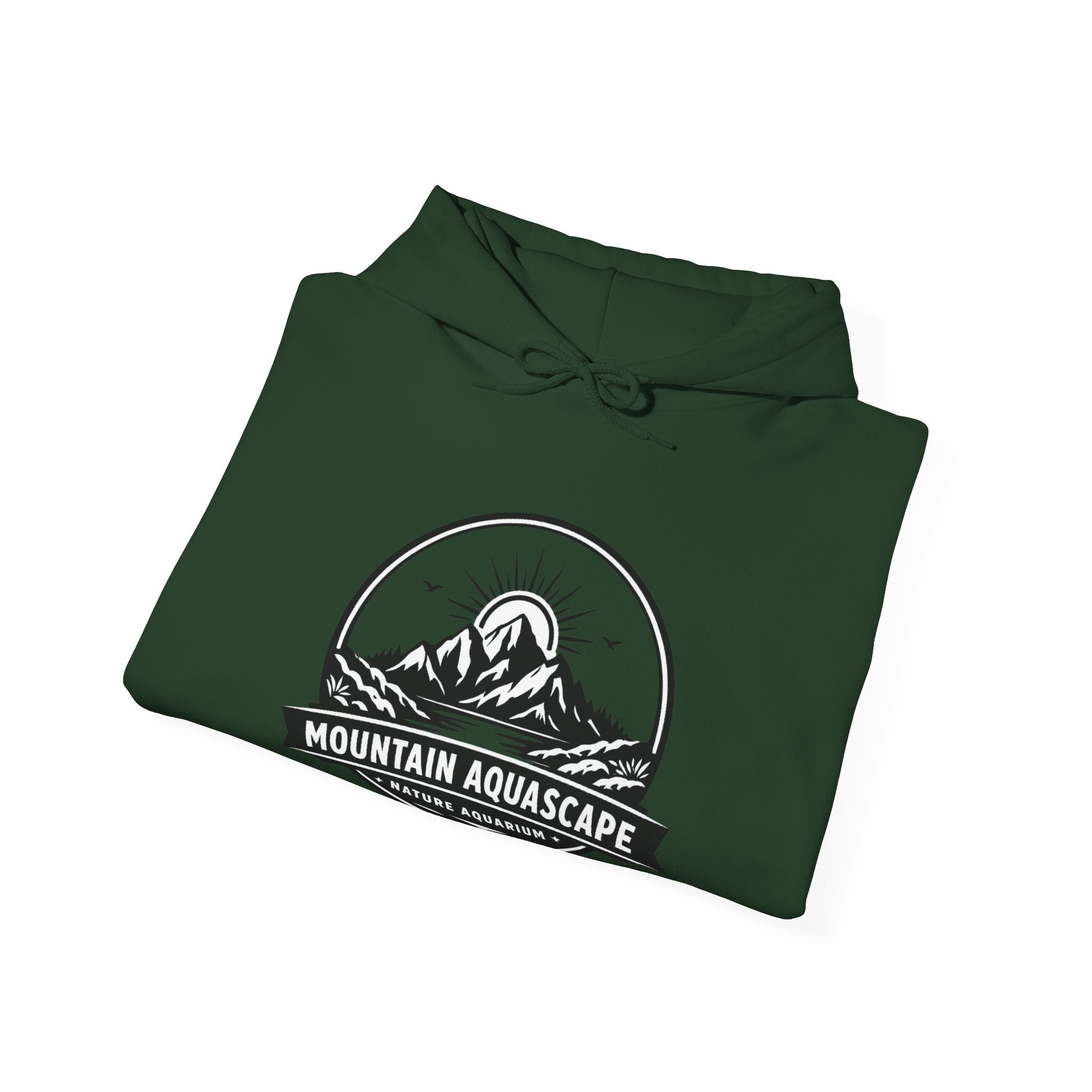 Two Side Aquascaping Mountain Hoodie — "Mountain Aquascape" Nature Aquascaping Pullover