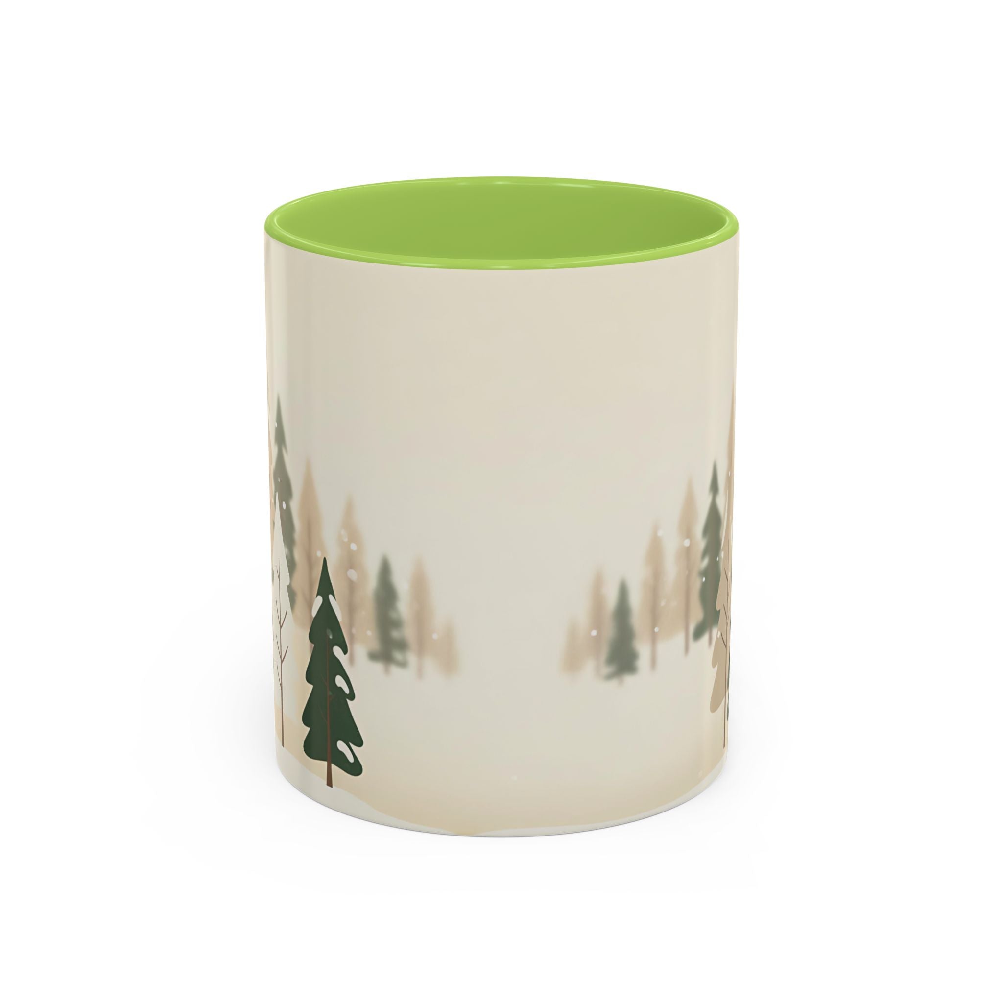 Minimal Winter Forest Accent Mug