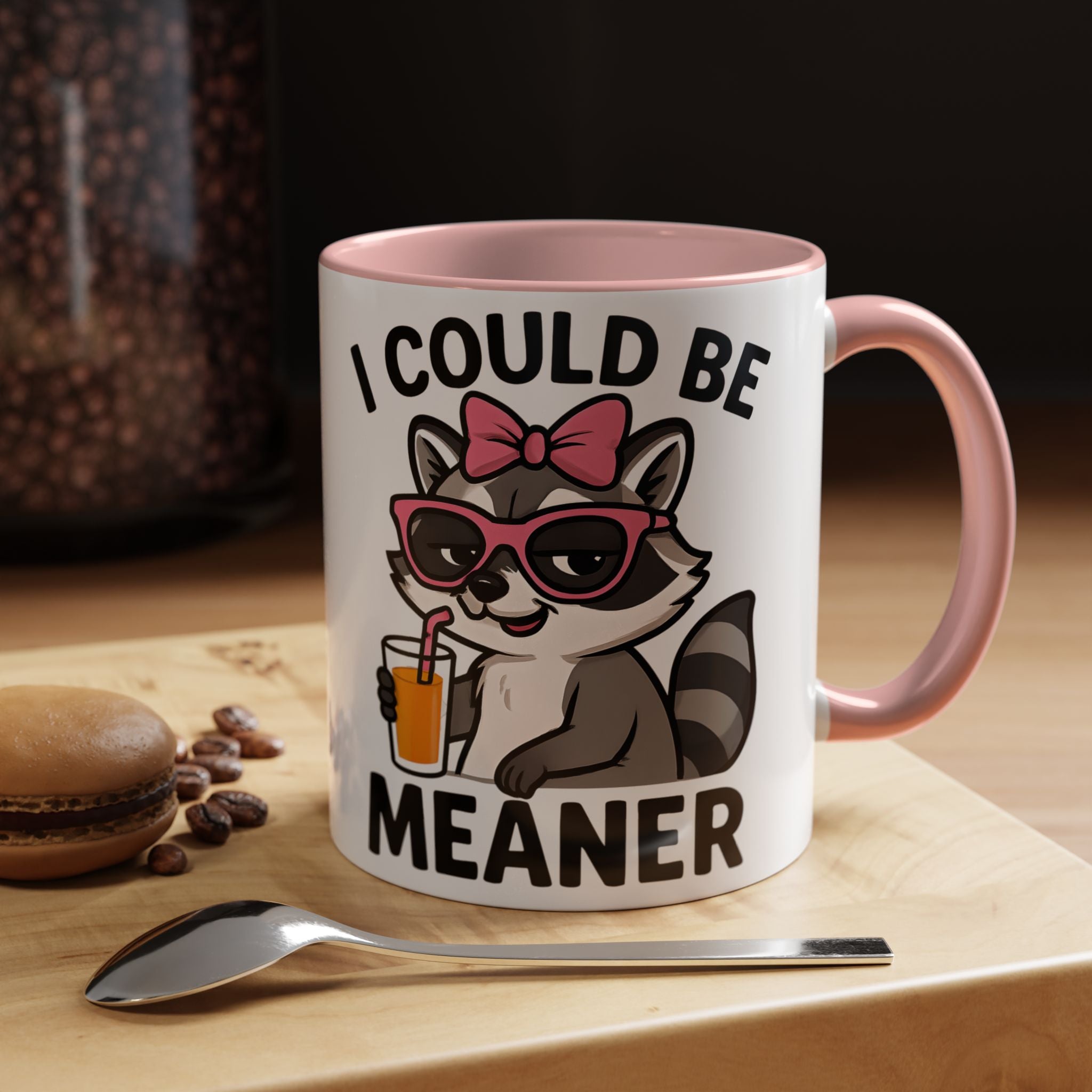 Sassy Raccoon Coffee Mug — Funny Accent Coffee Cup (11/15oz)