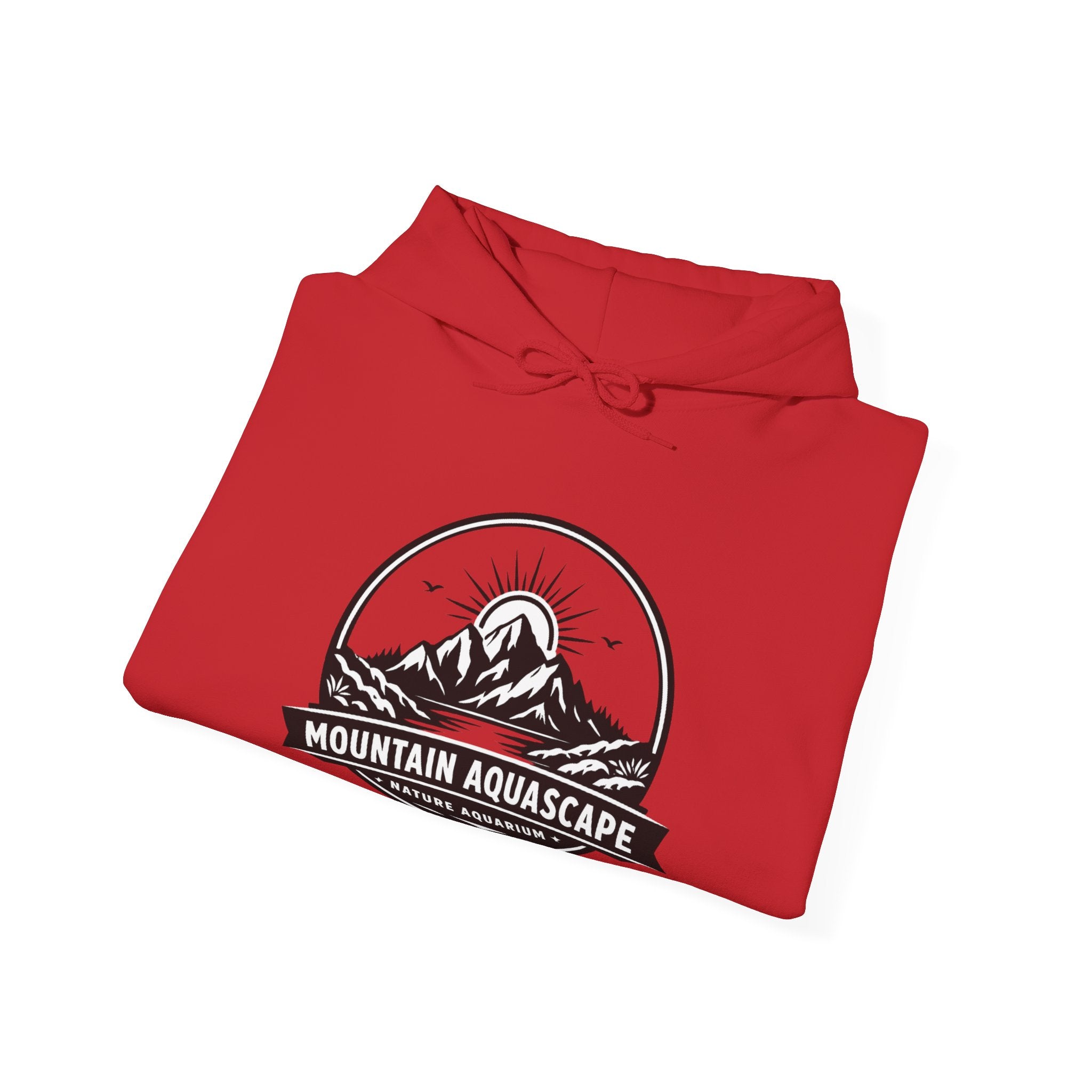 Two Side Aquascaping Mountain Hoodie — "Mountain Aquascape" Nature Aquascaping Pullover