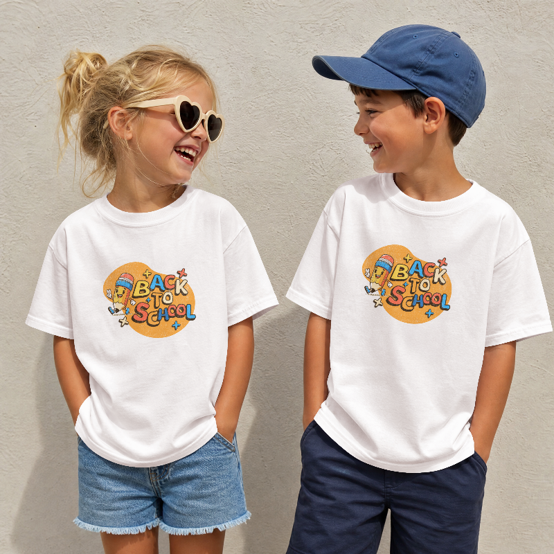 Back to School Kids Tee — "Learning Together" Graphic Shirt