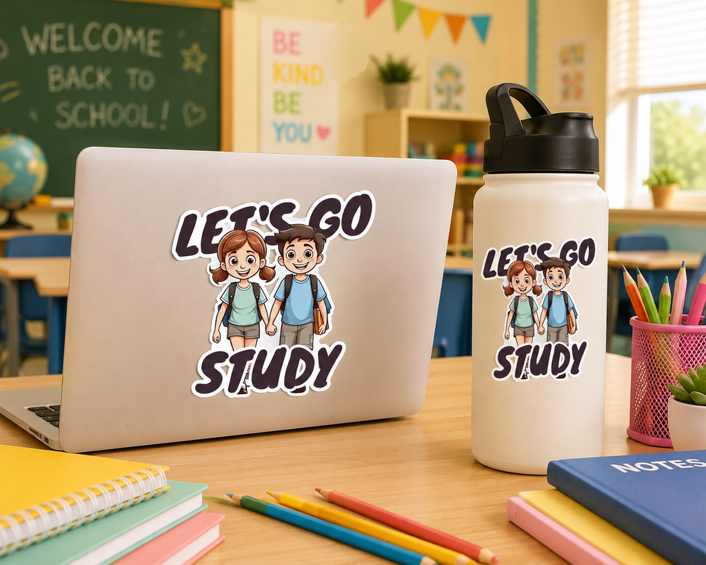 Motivational School Sticker Sheet | Waterproof Vinyl