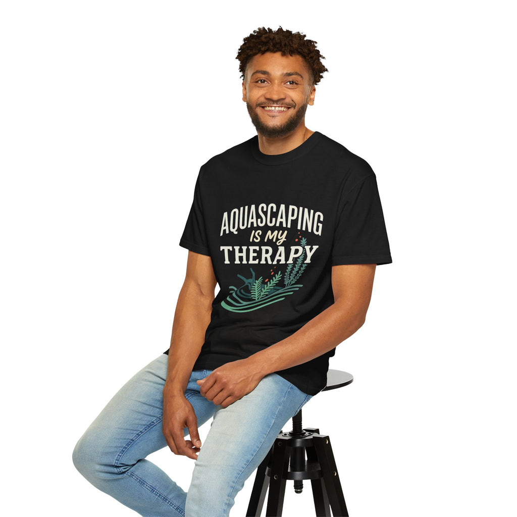 Aquascaping Is My Therapy Club T-Shirt — Aquascaper Hobby Tee