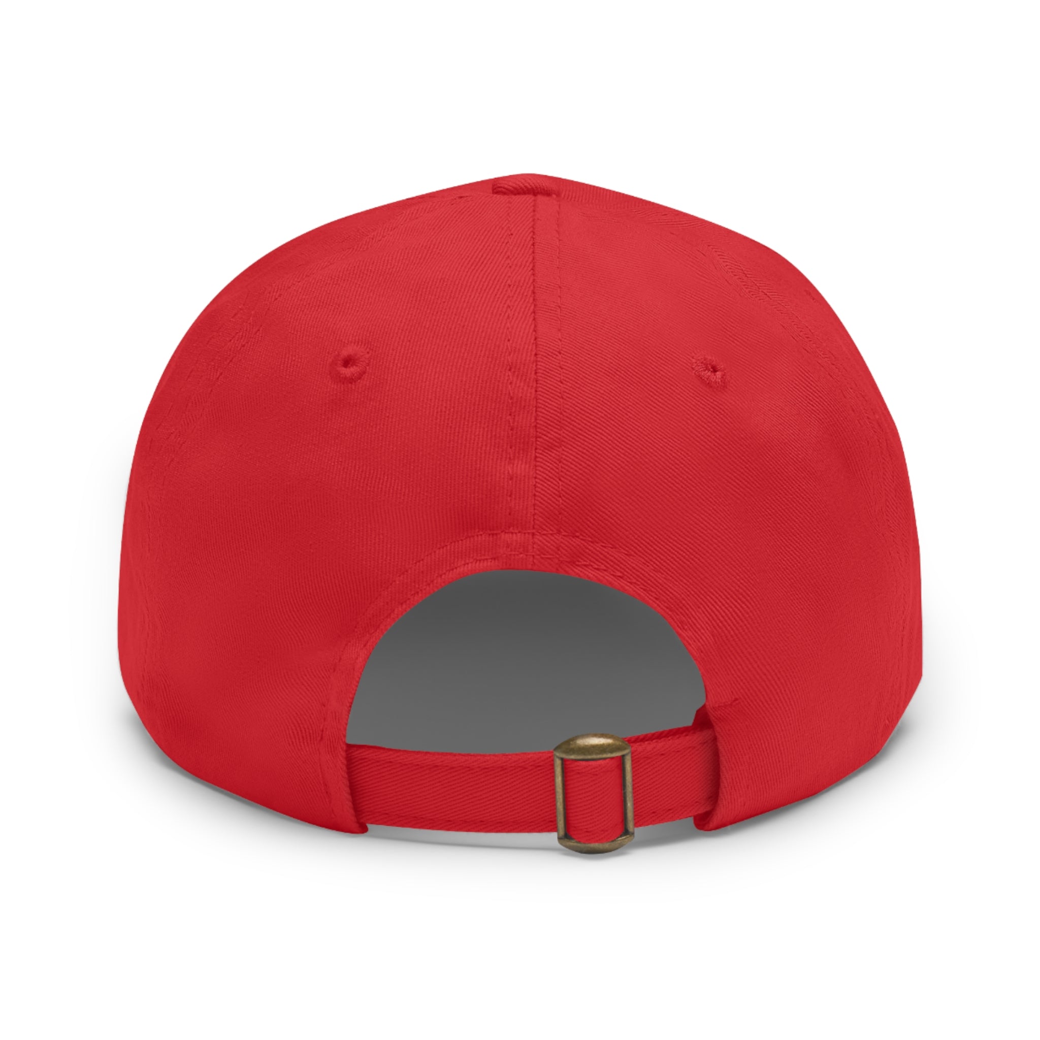 Personalized "Dad" Leather Patch Dad Hat — Custom Father's Day Cap
