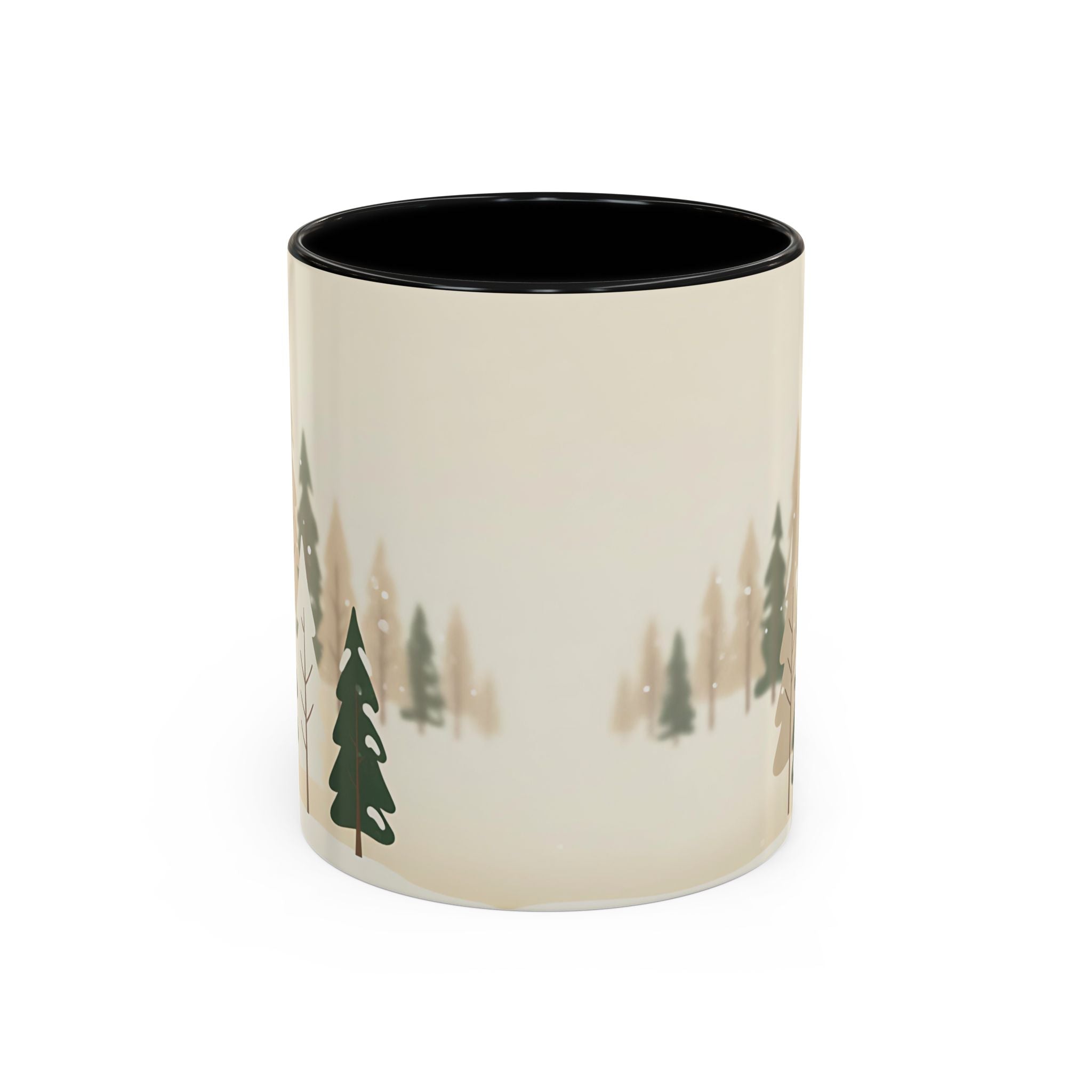 Minimal Winter Forest Accent Mug