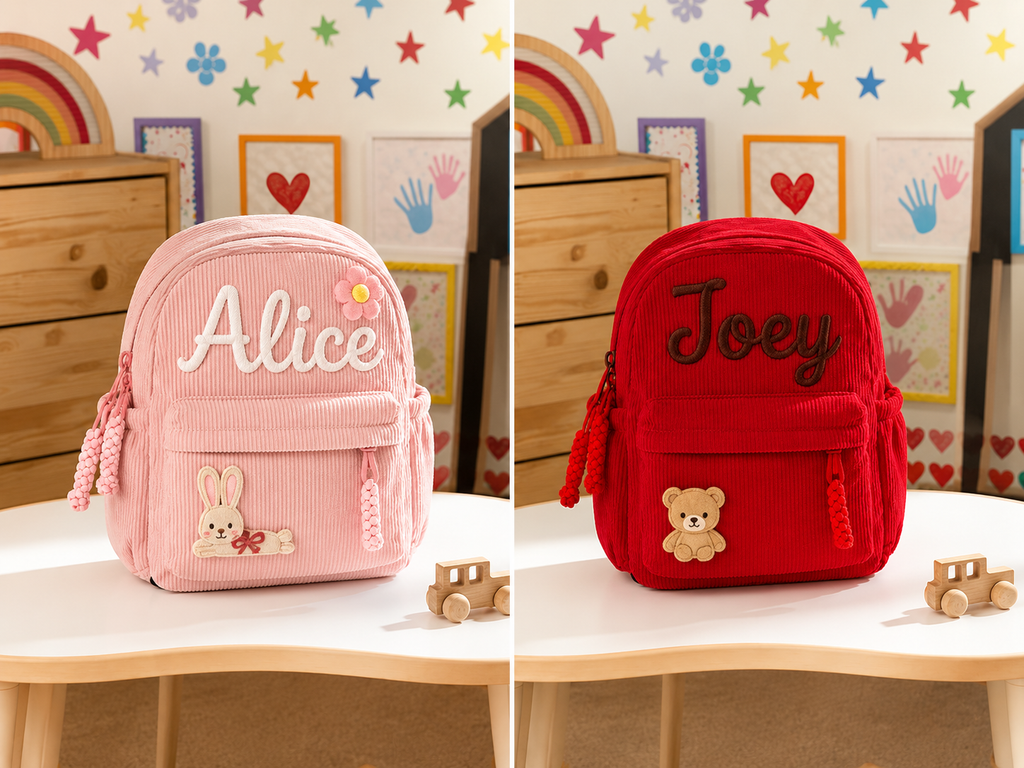 Personalized Embroidered Backpack for Kids | Custom Name Toddler & Kindergarten Backpack