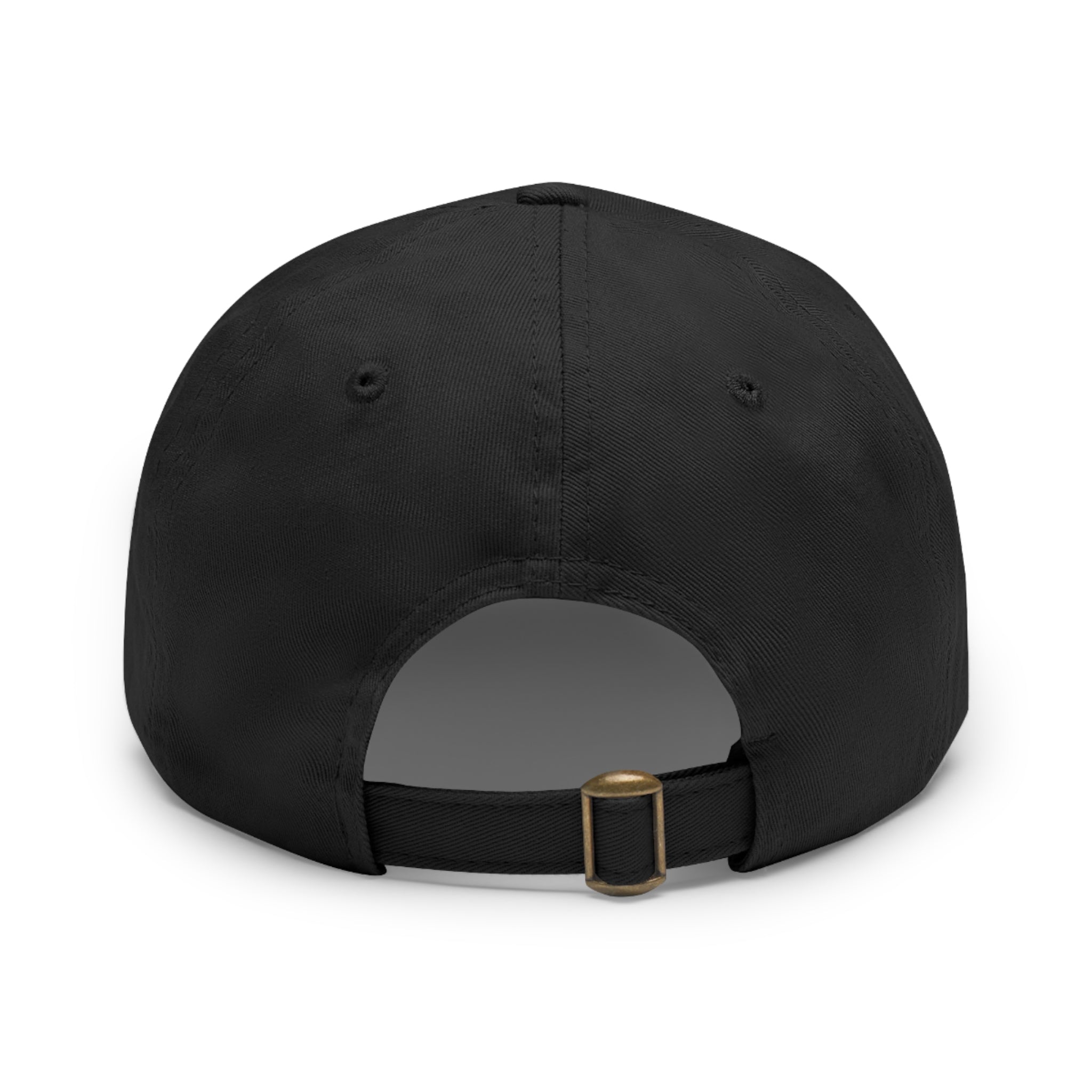 Personalized "Dad" Leather Patch Dad Hat — Custom Father's Day Cap