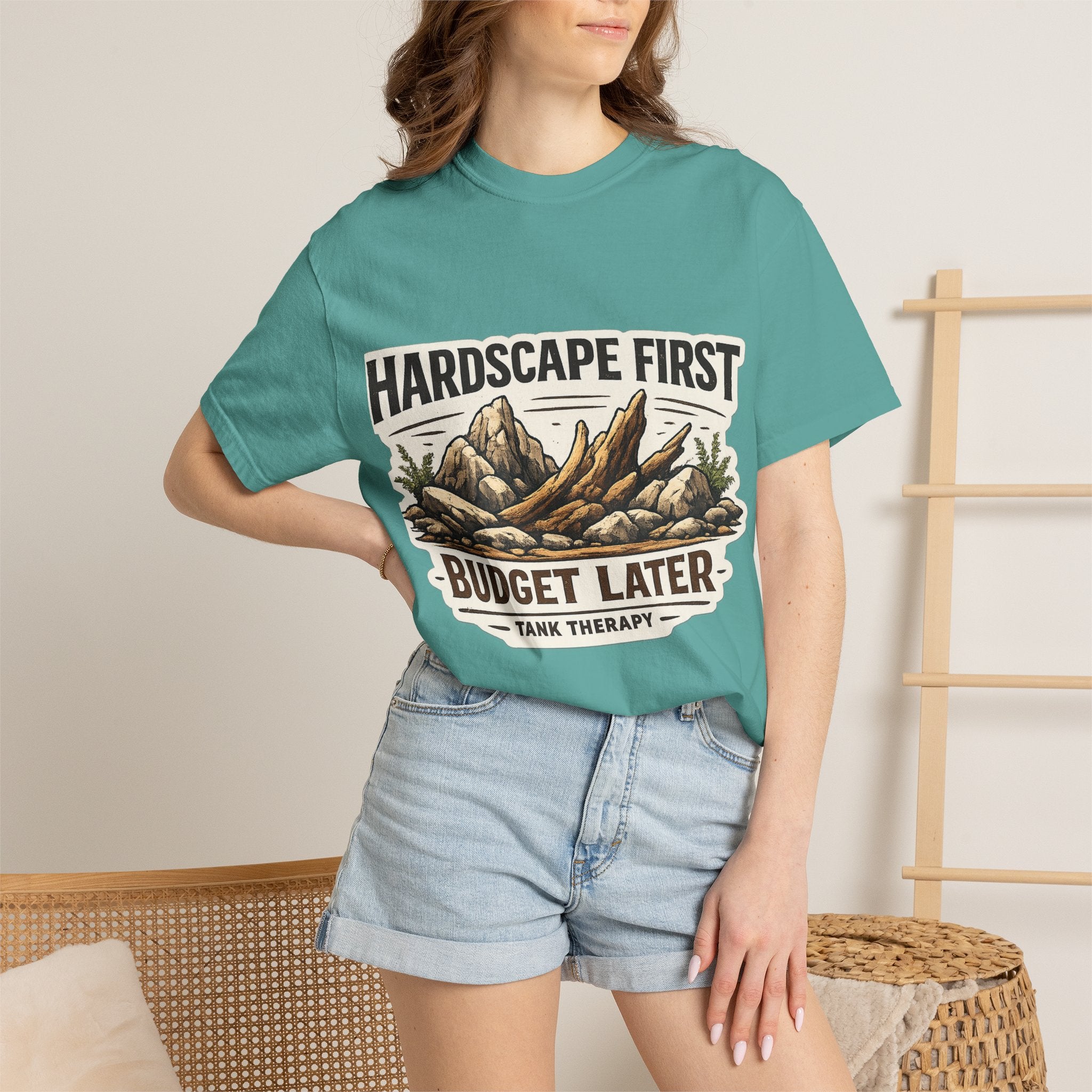 Hardscape First - Budget Later Garment-Dyed T-Shirt
