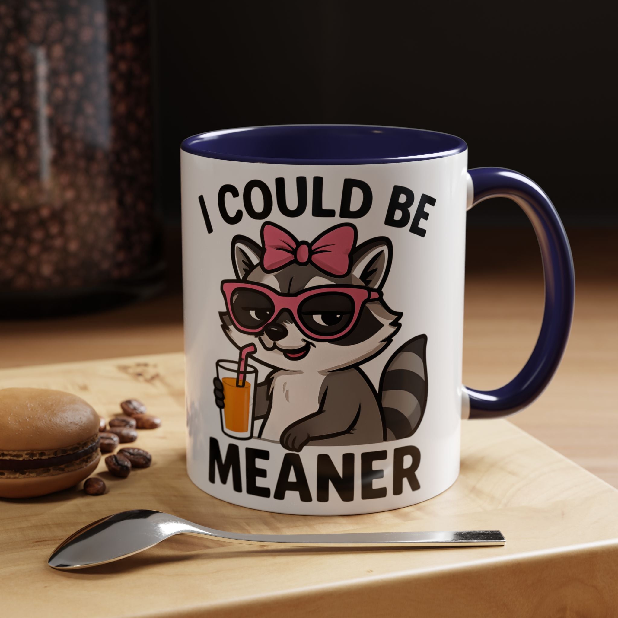 Sassy Raccoon Coffee Mug — Funny Accent Coffee Cup (11/15oz)