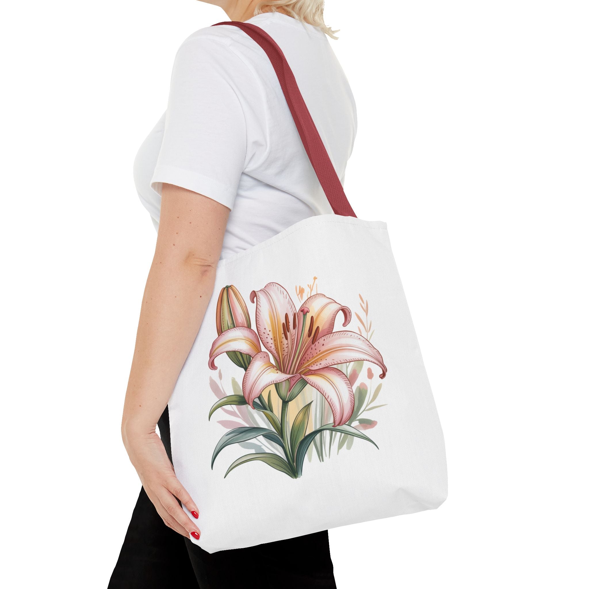Every Day Floral Tote Bag — Elegant Flower All-Over Print Tote