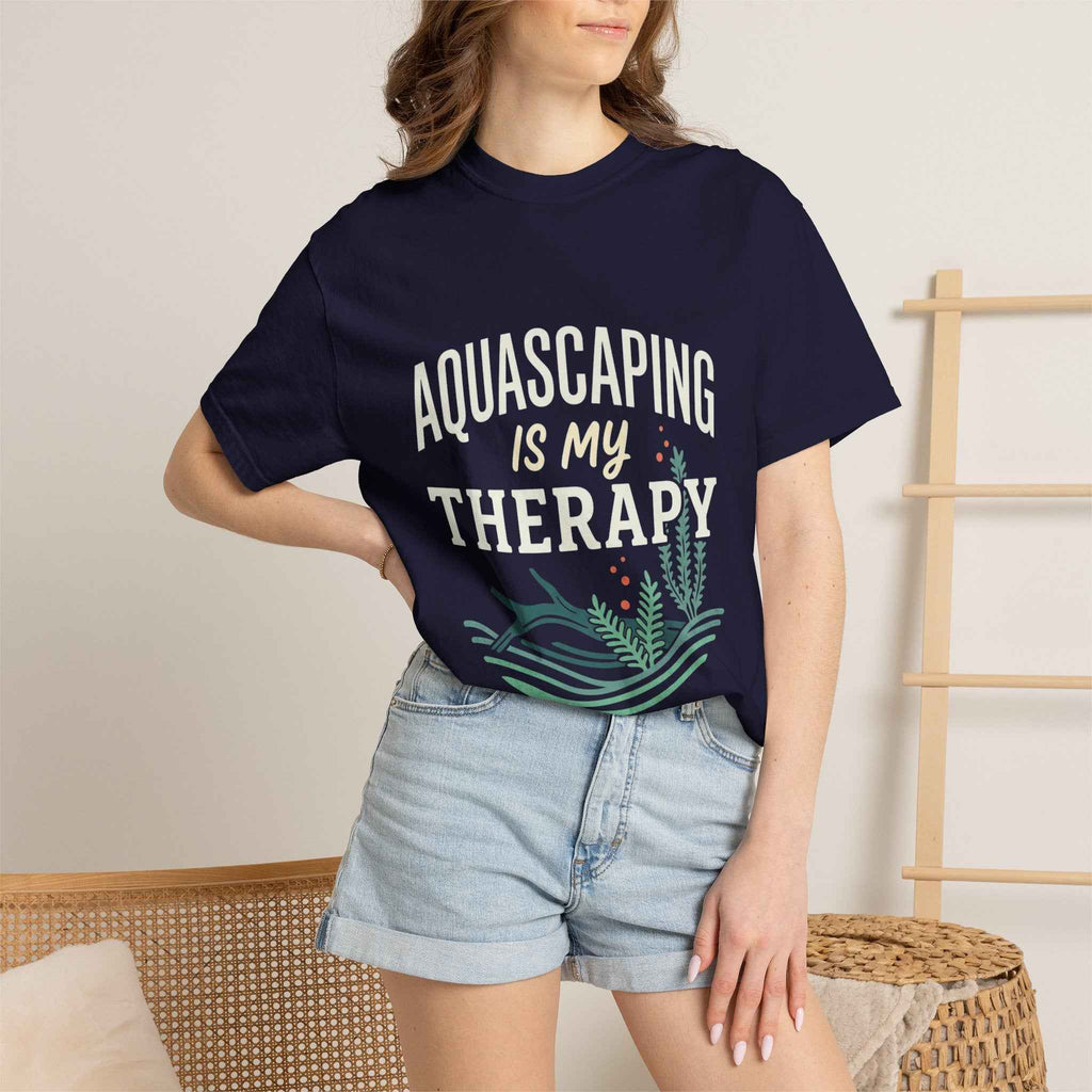 Aquascaping Is My Therapy Club T-Shirt — Aquascaper Hobby Tee