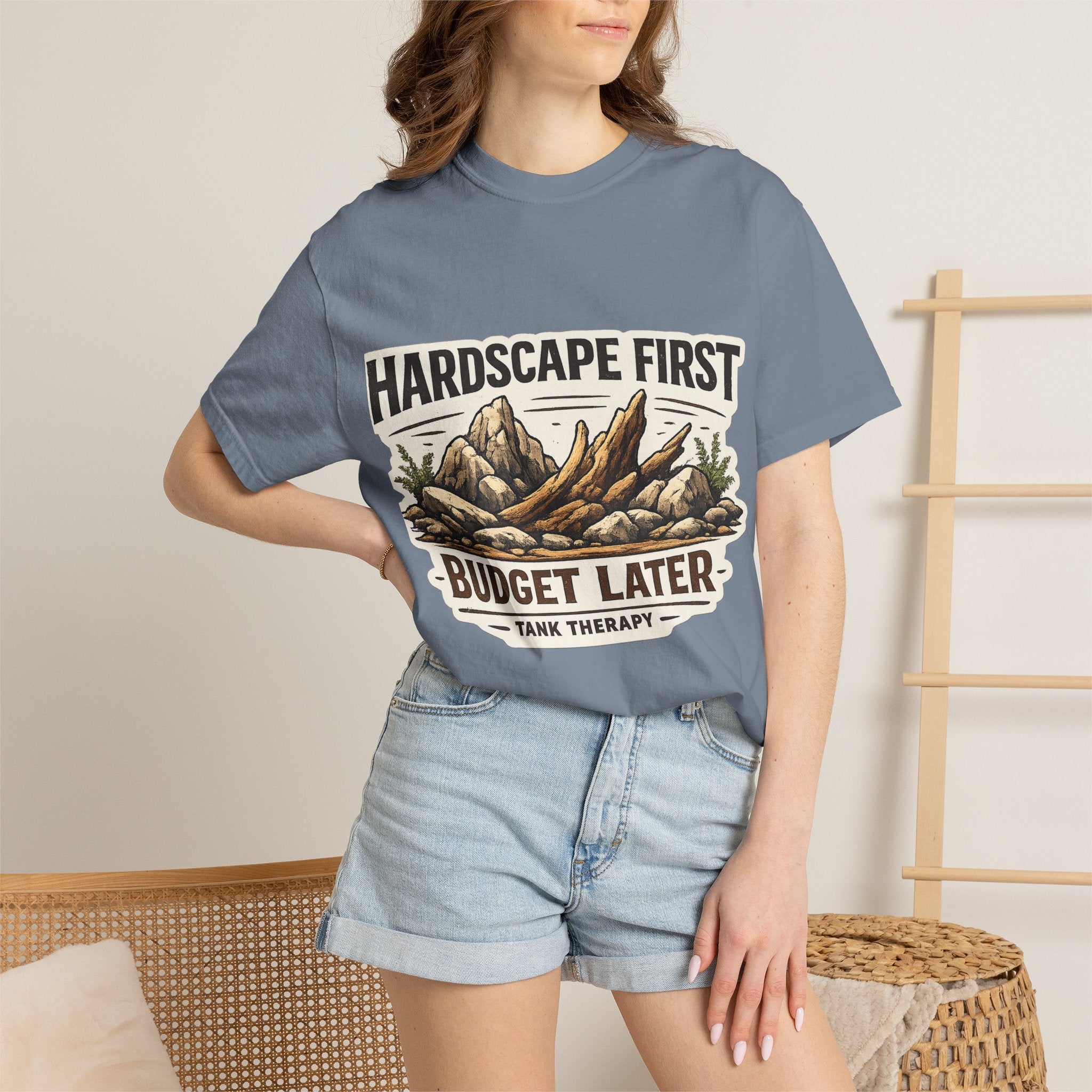Hardscape First - Budget Later Garment-Dyed T-Shirt