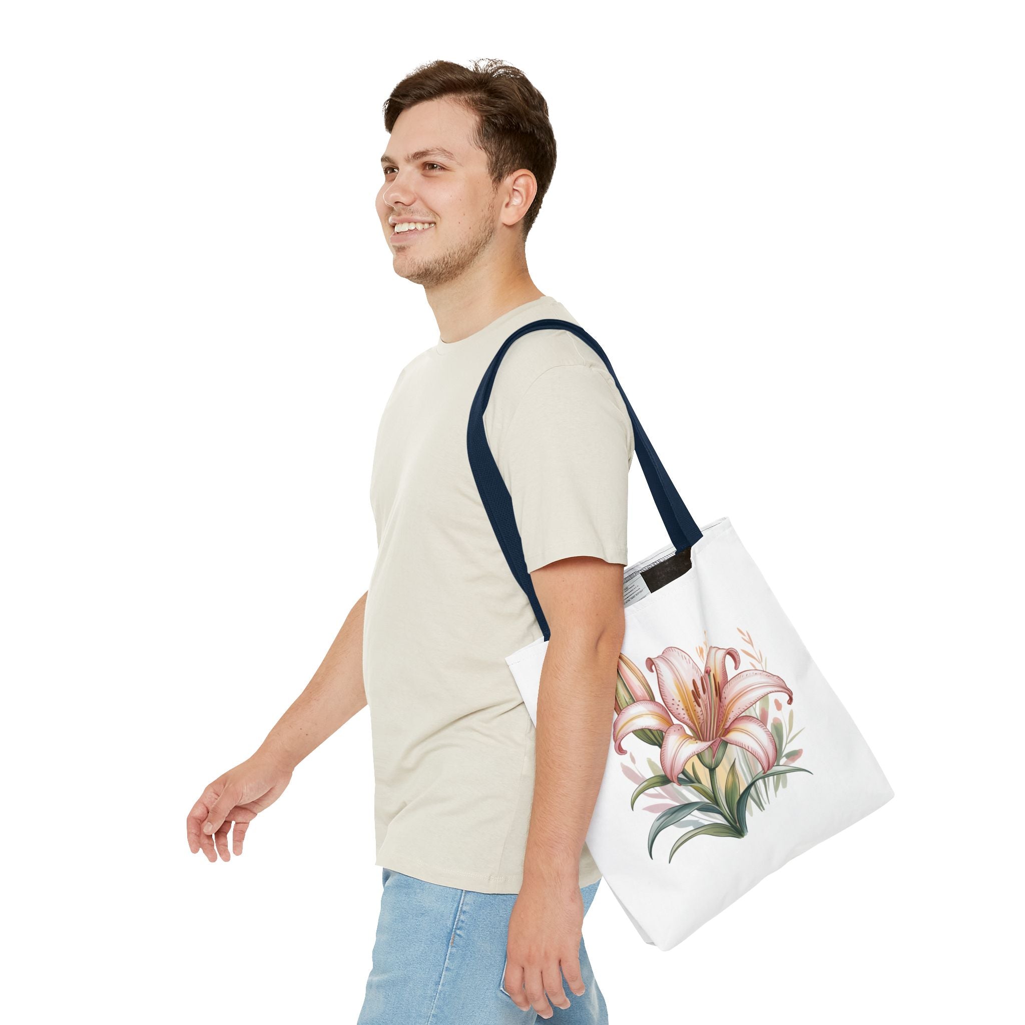 Every Day Floral Tote Bag — Elegant Flower All-Over Print Tote