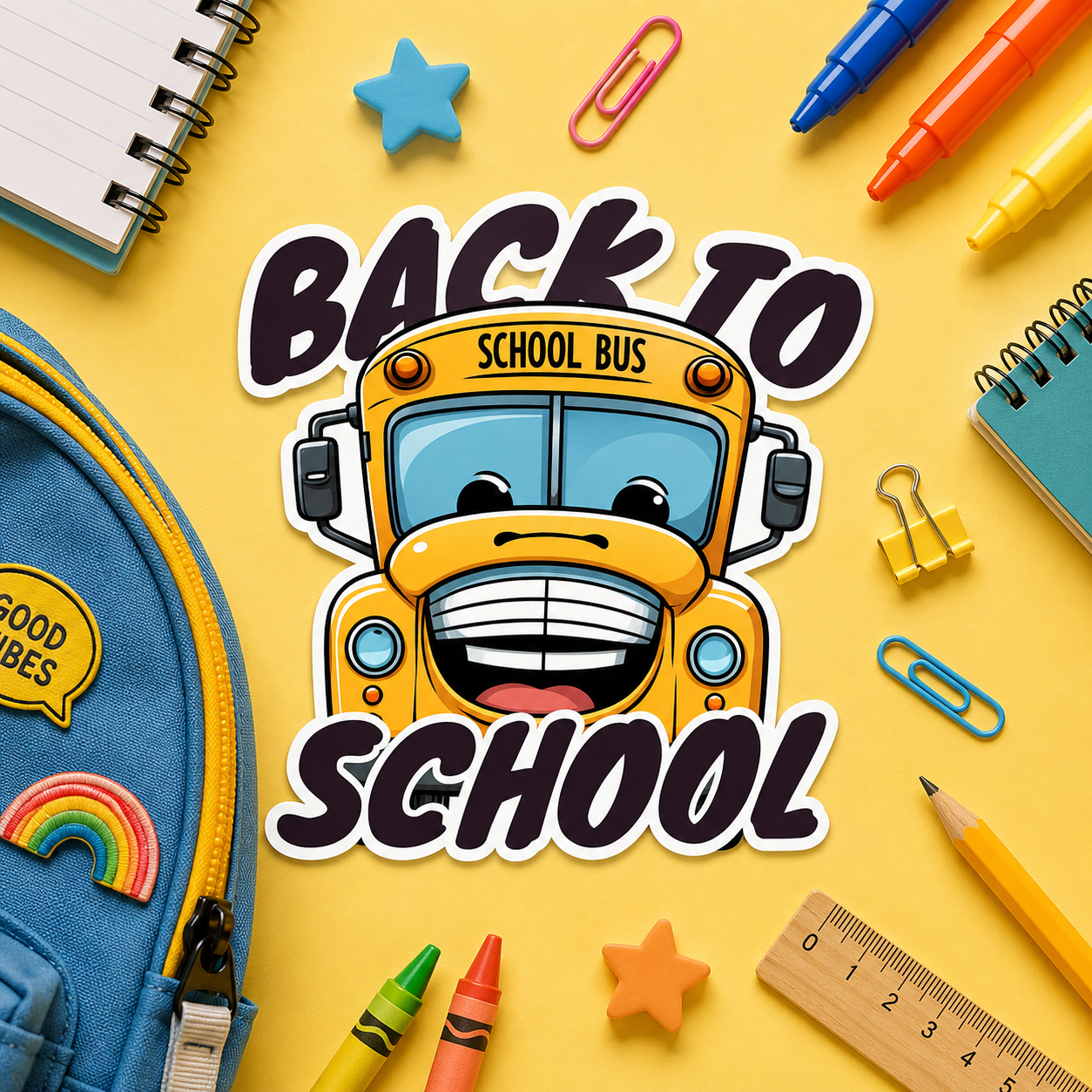 Motivational School Sticker Sheet | Waterproof Vinyl