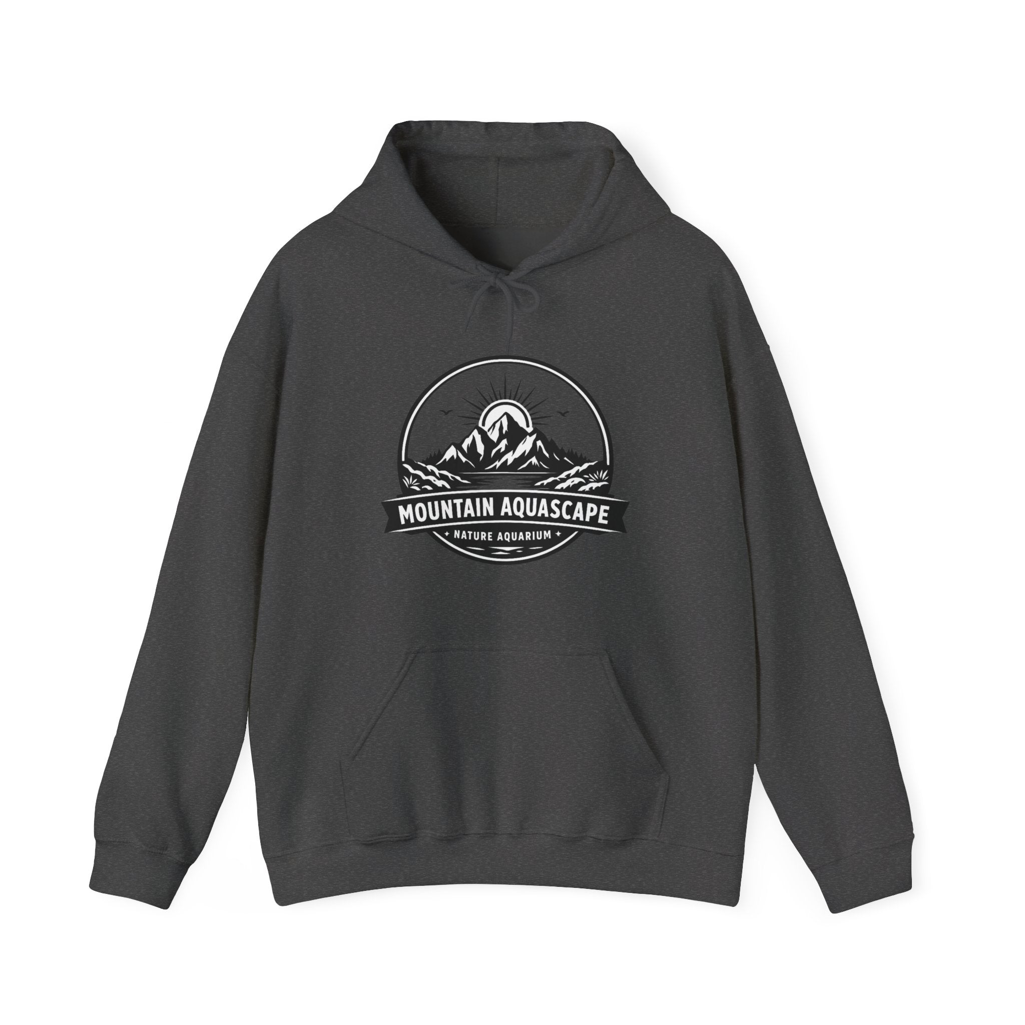 Two Side Aquascaping Mountain Hoodie — "Mountain Aquascape" Nature Aquascaping Pullover