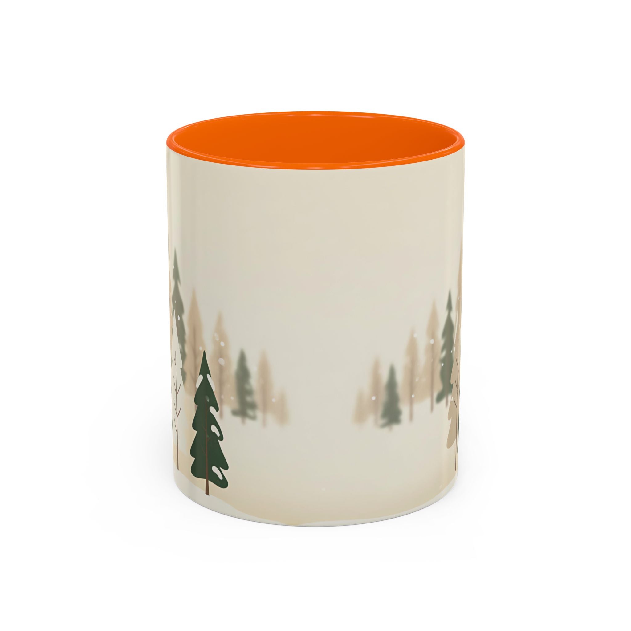 Minimal Winter Forest Accent Mug