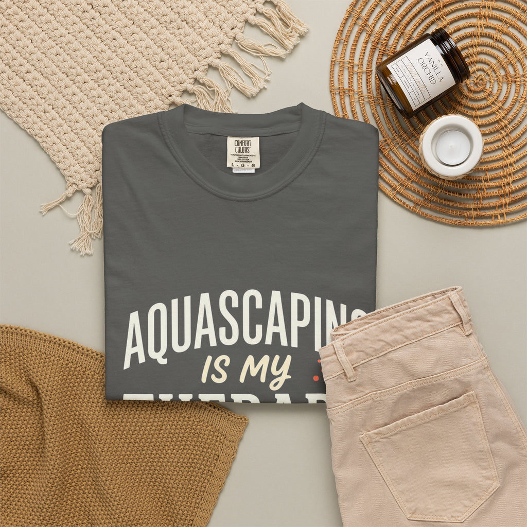 Aquascaping Is My Therapy Club T-Shirt — Aquascaper Hobby Tee