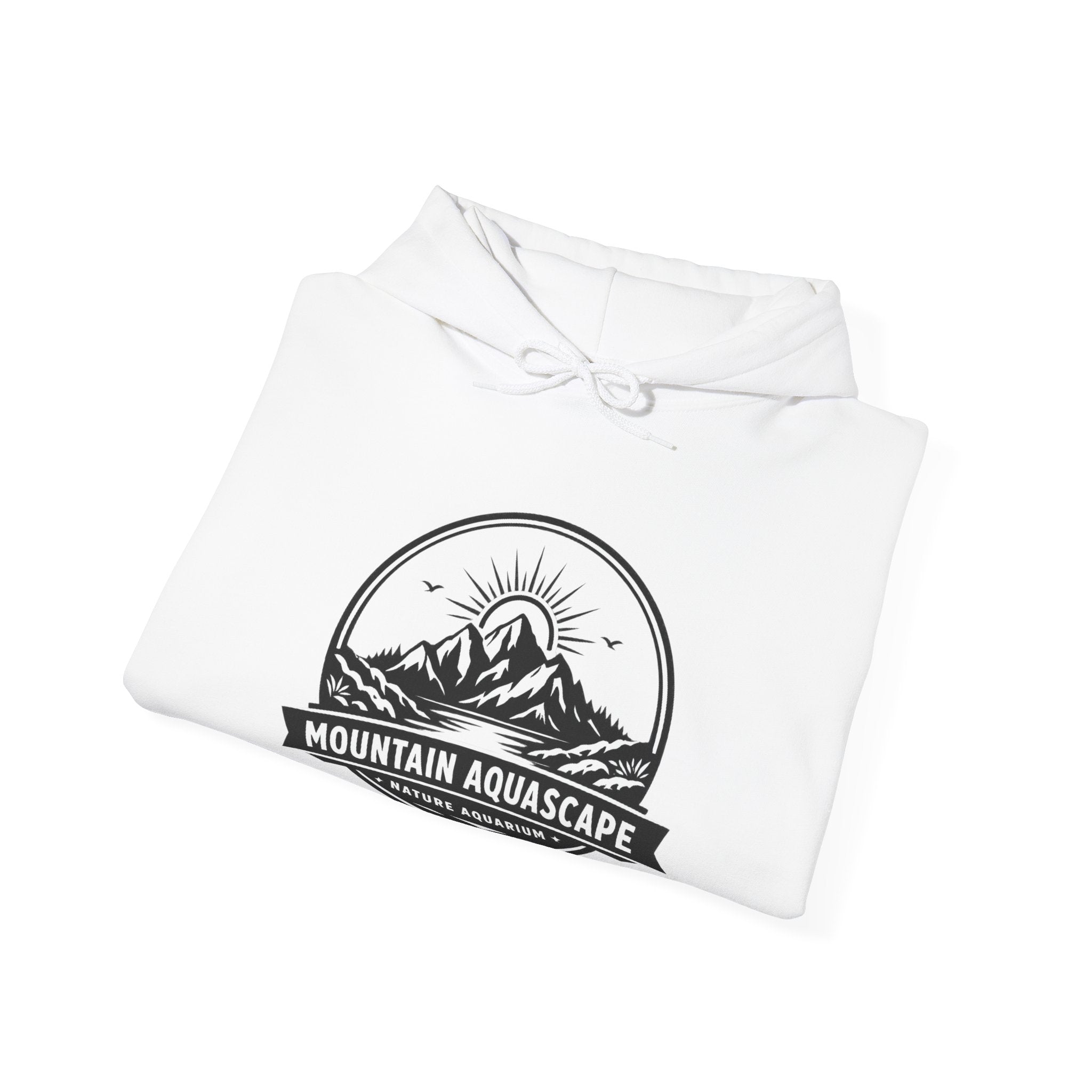 Two Side Aquascaping Mountain Hoodie — "Mountain Aquascape" Nature Aquascaping Pullover