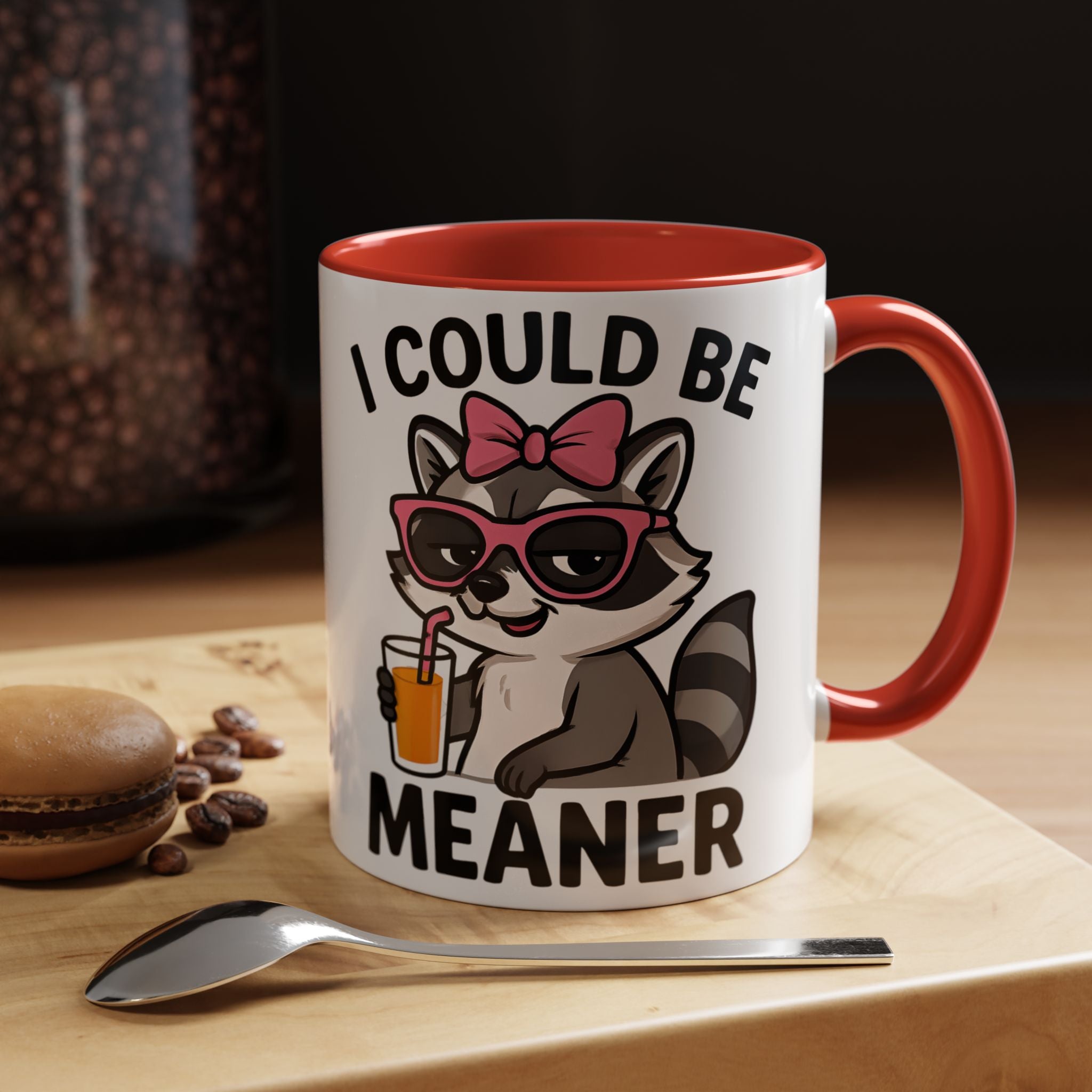 Sassy Raccoon Coffee Mug — Funny Accent Coffee Cup (11/15oz)