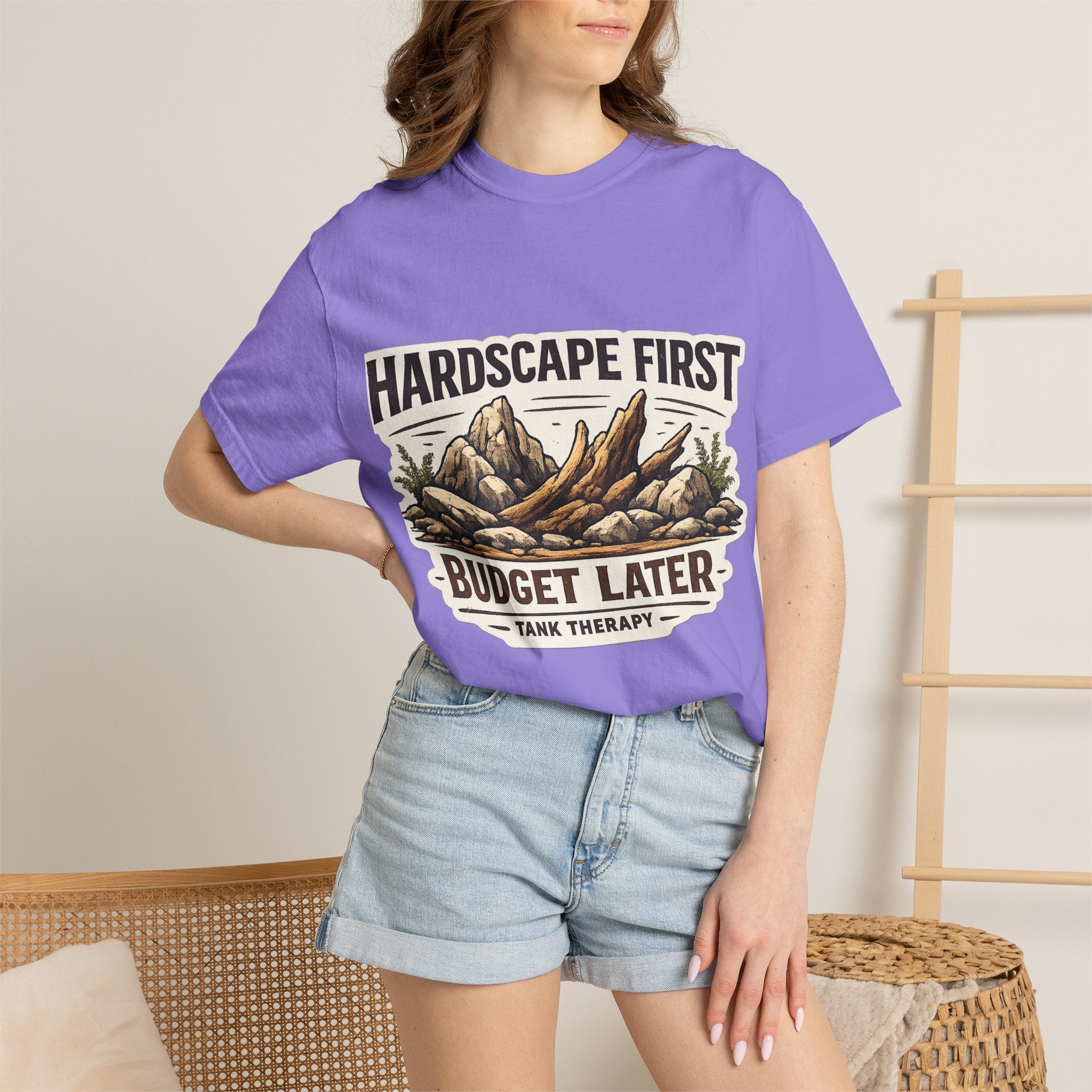 Hardscape First - Budget Later Garment-Dyed T-Shirt