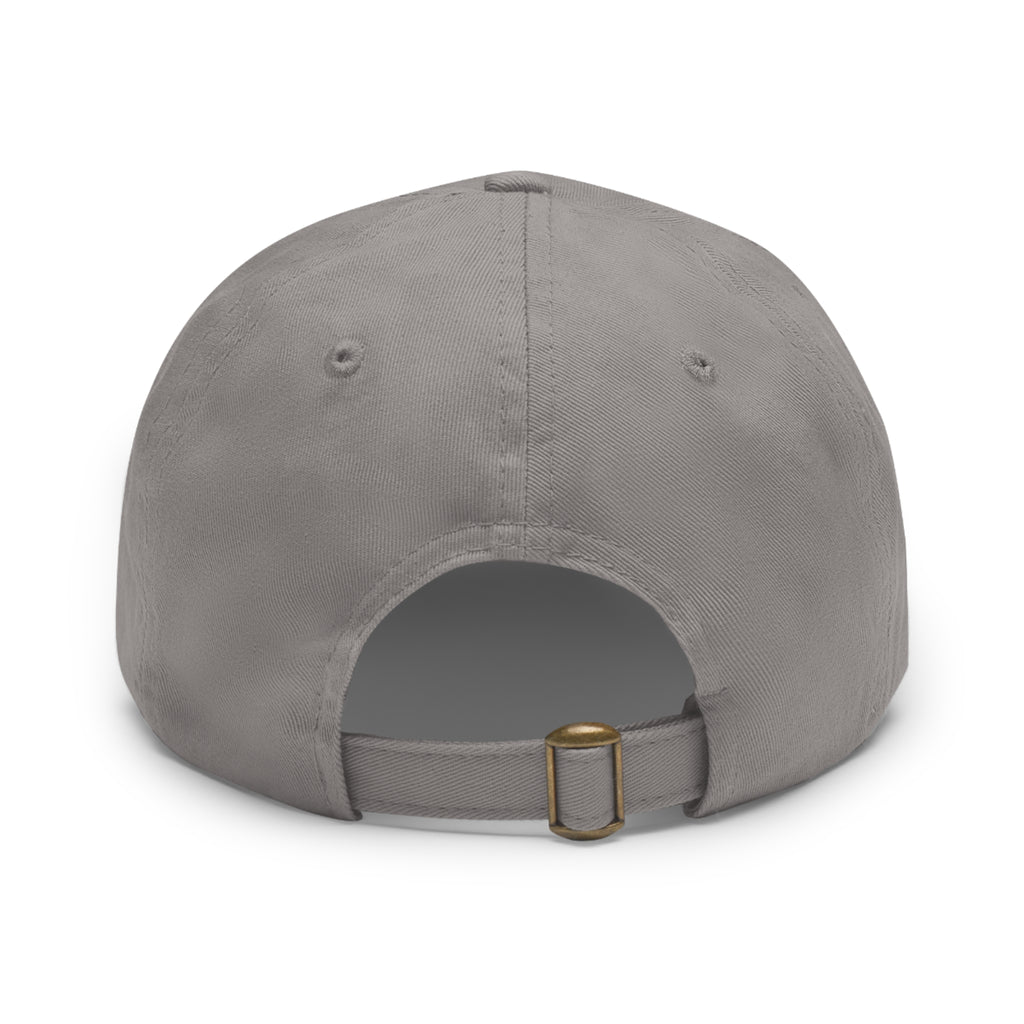 Personalized "Dad" Leather Patch Dad Hat — Custom Father's Day Cap