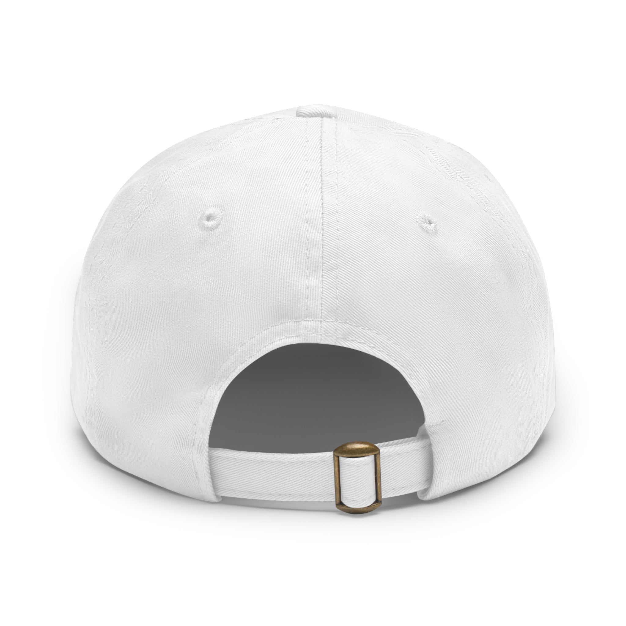 Personalized "Dad" Leather Patch Dad Hat — Custom Father's Day Cap