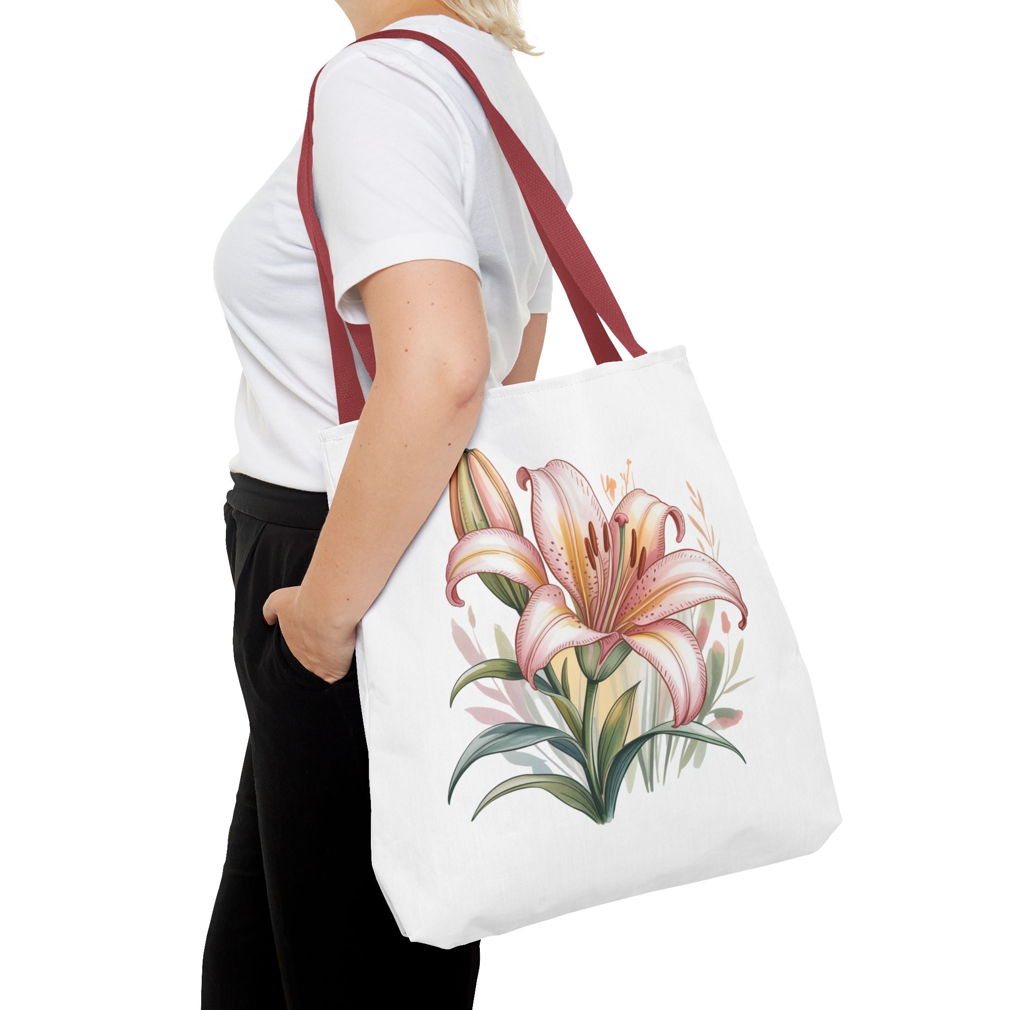 Every Day Floral Tote Bag — Elegant Flower All-Over Print Tote