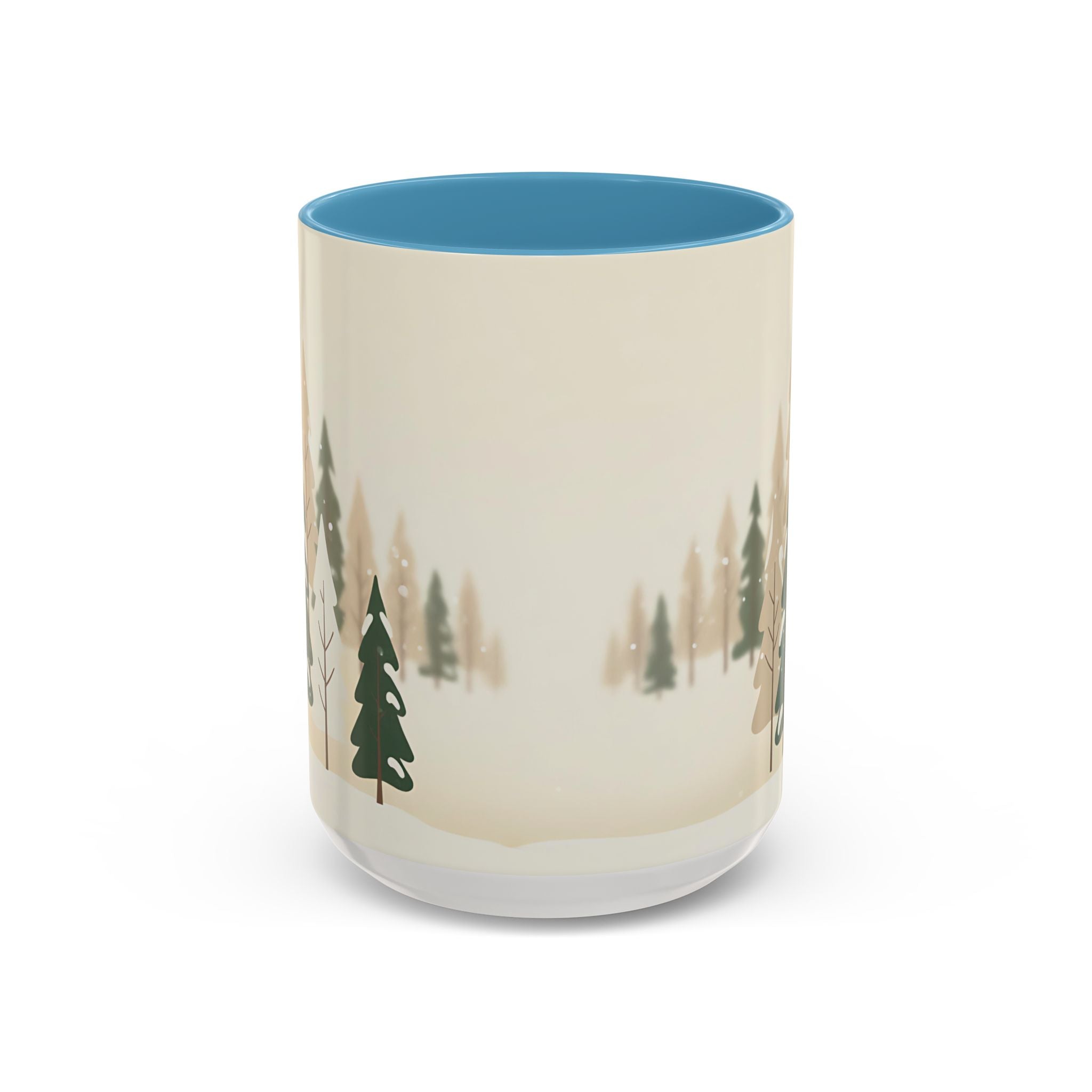 Minimal Winter Forest Accent Mug