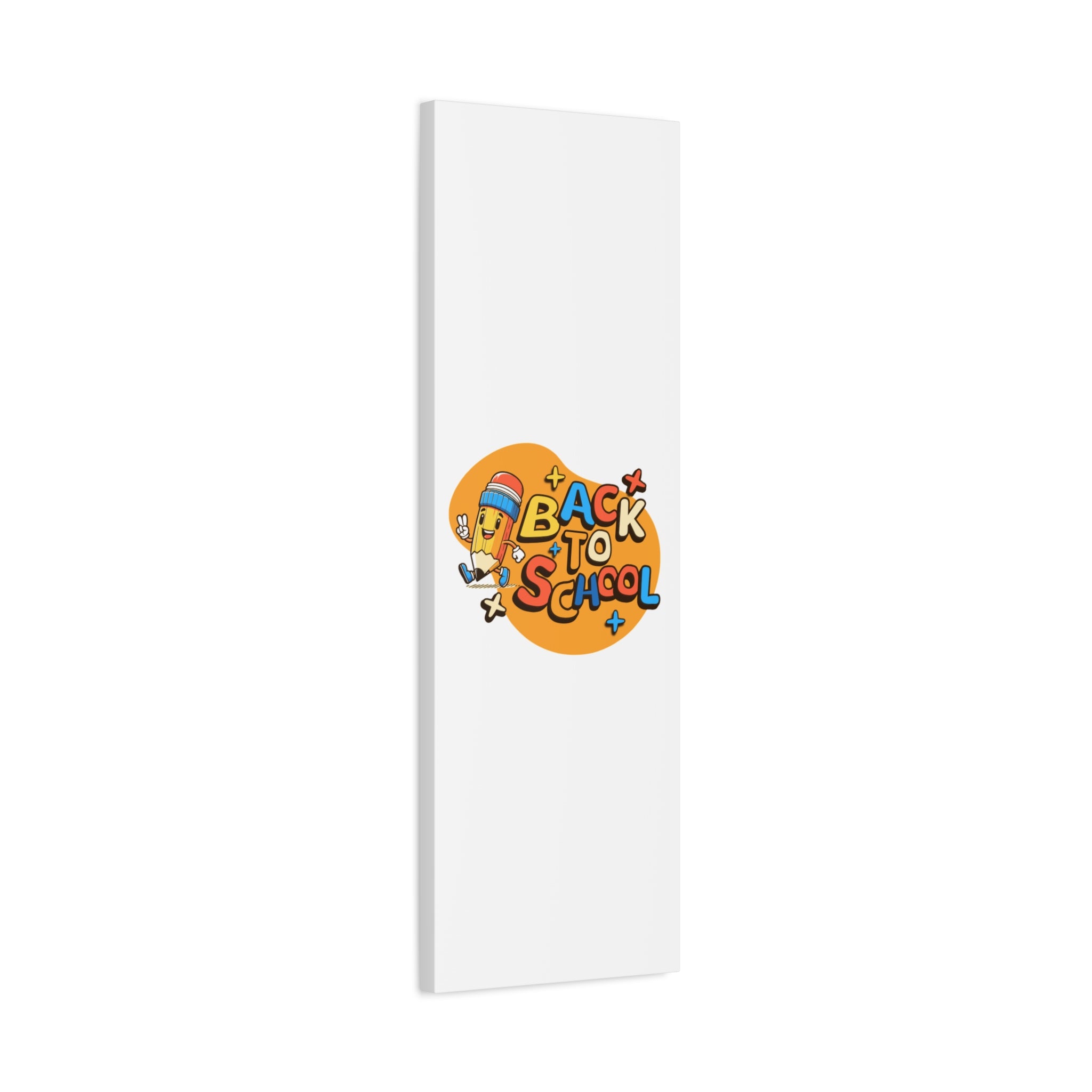 Back to School Canvas Wall Art — Cheerful Pencil Classroom Decor