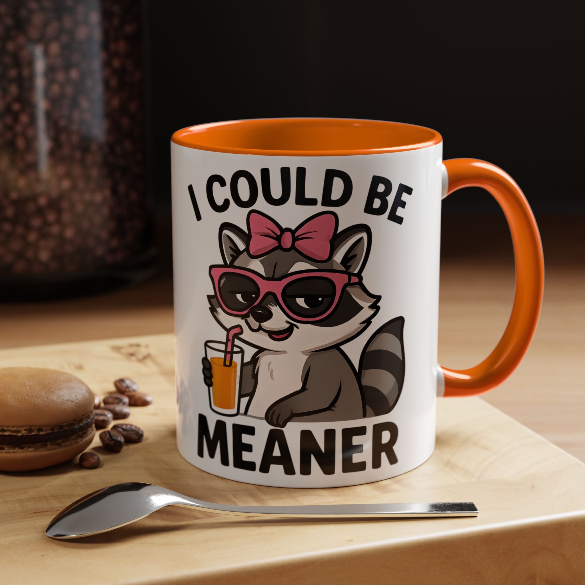 Sassy Raccoon Coffee Mug — Funny Accent Coffee Cup (11/15oz)