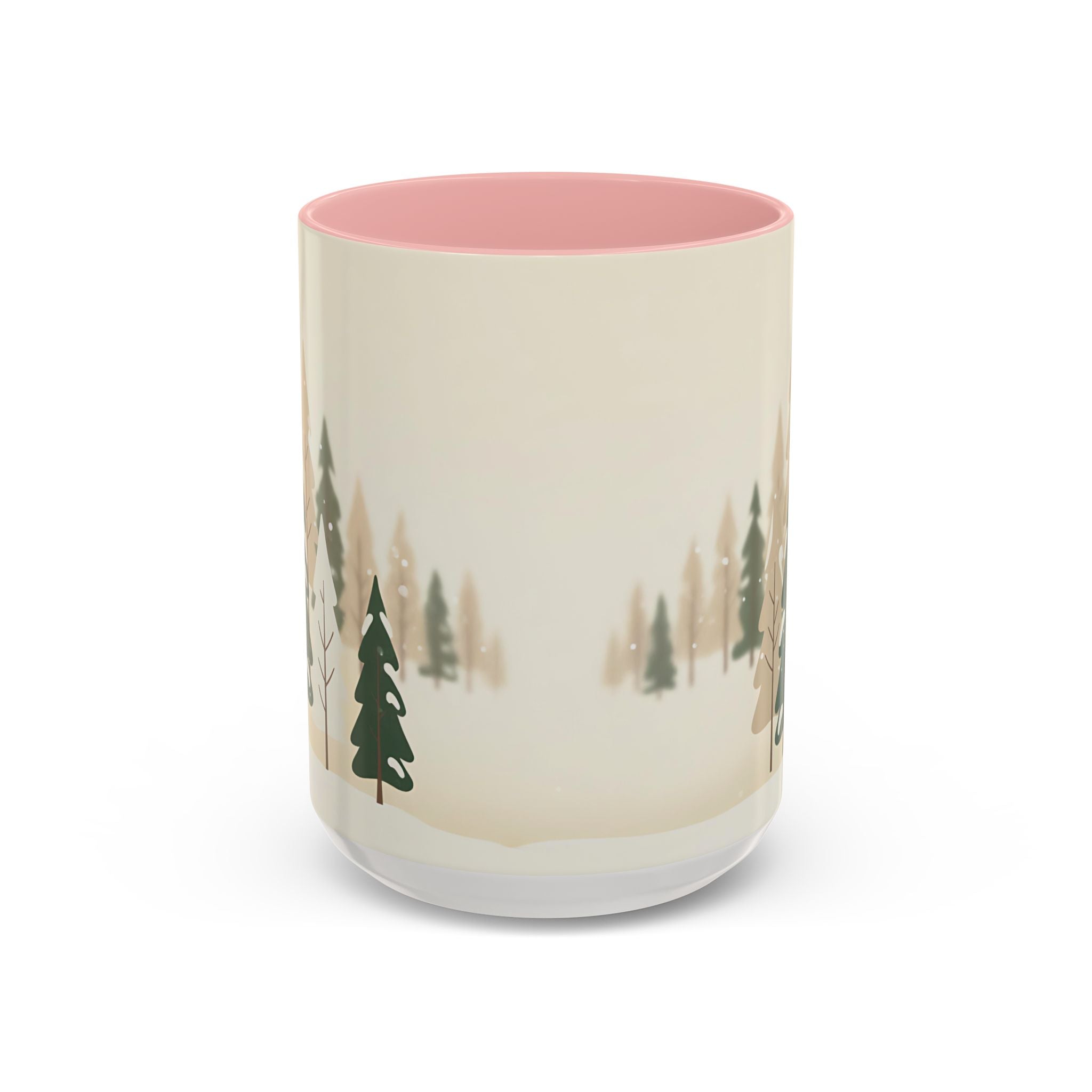 Minimal Winter Forest Accent Mug