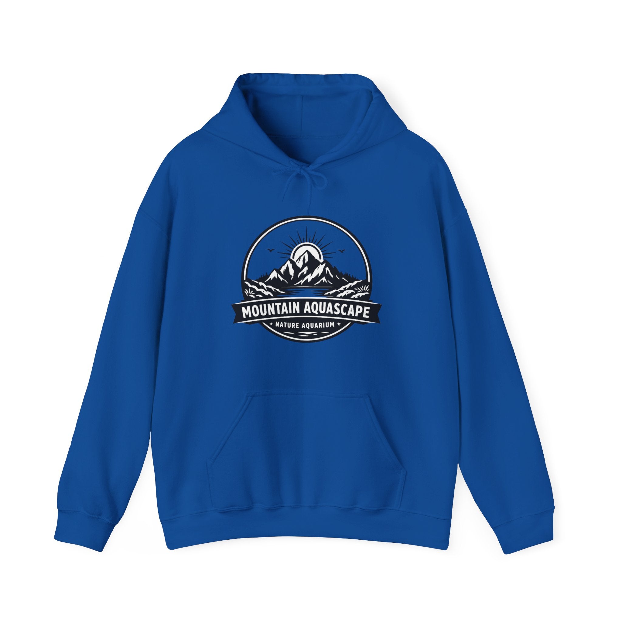 Two Side Aquascaping Mountain Hoodie — "Mountain Aquascape" Nature Aquascaping Pullover