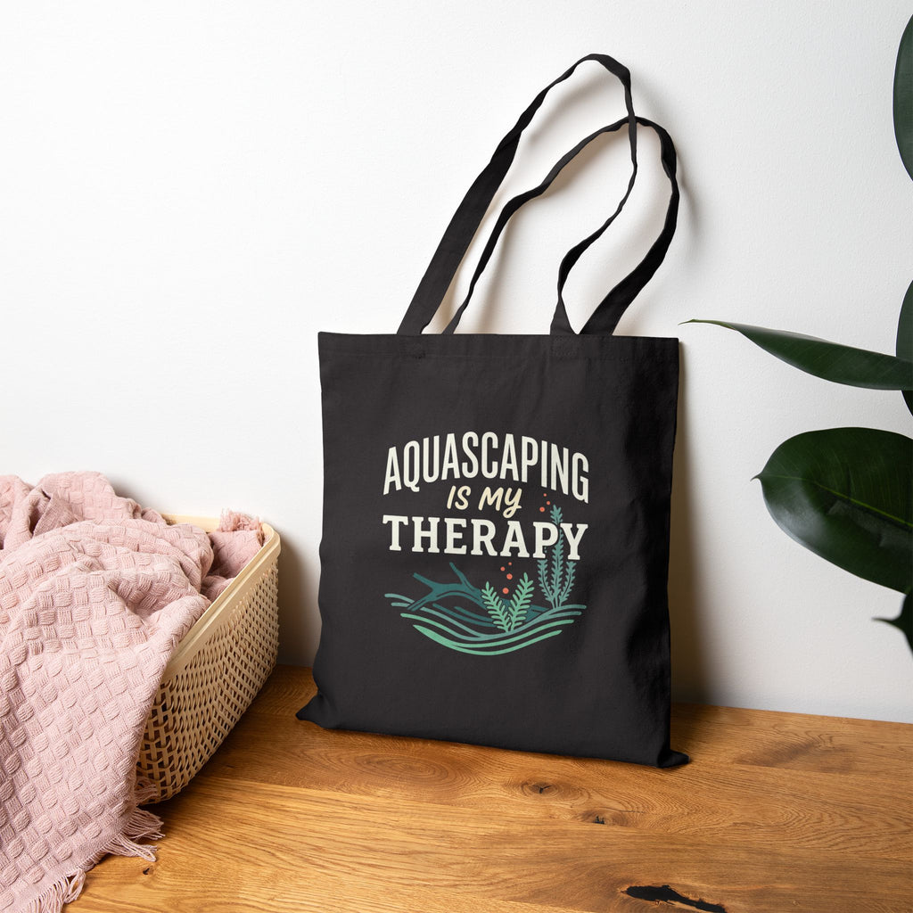 Aquascaping Is My Therapy Cotton Canvas Tote Bag