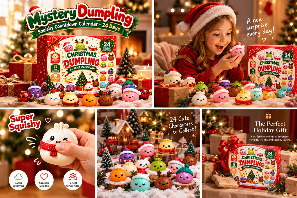 Christmas dumpling squishy advent calendar gift and collectibles