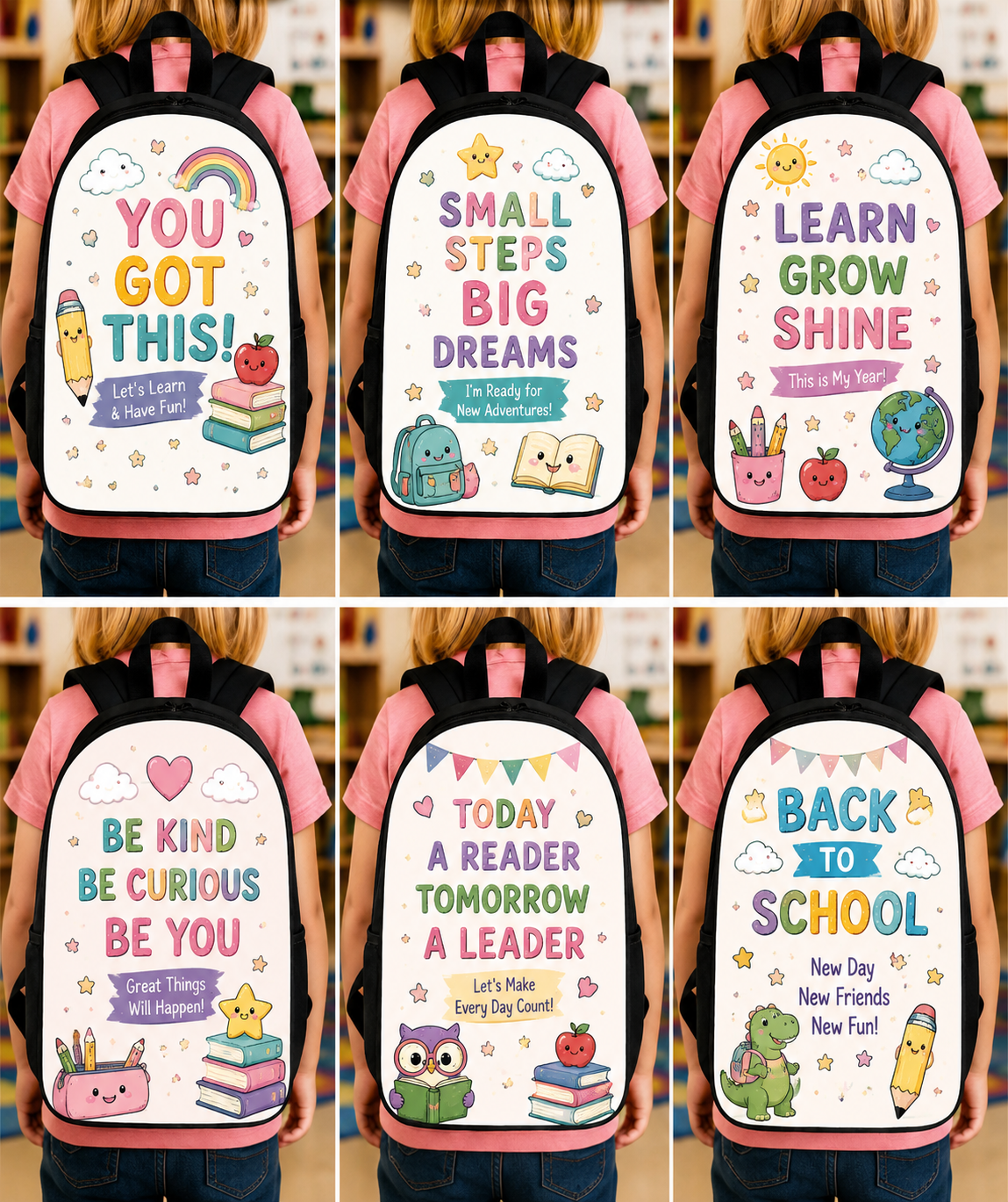 Kids Back to School Backpack – Oxford Cloth School Bag