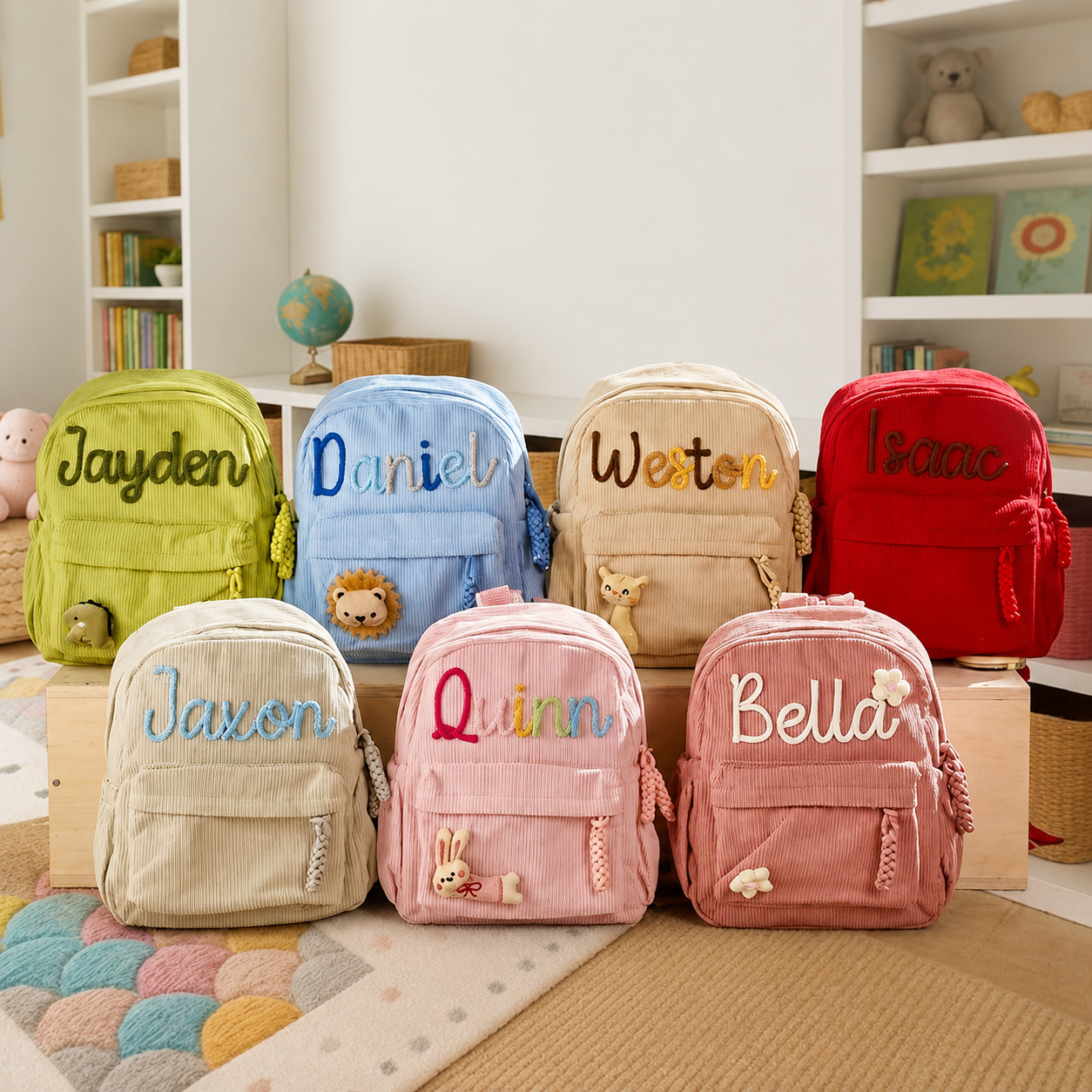 Personalized Embroidered Backpack for Kids | Custom Name Toddler & Kindergarten Backpack